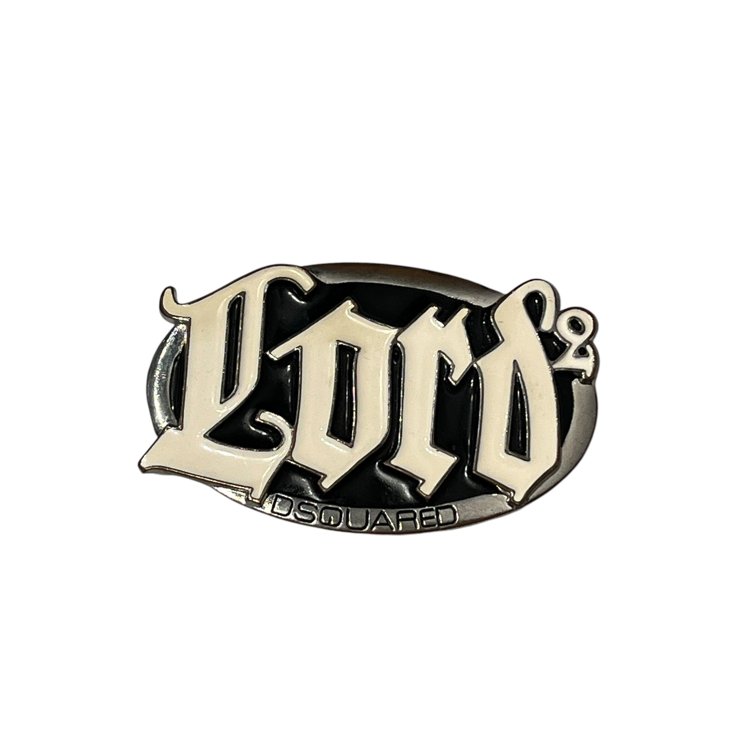 DSQUARED2/Accessories/BLK/M's/LORDS square belt buckel view 1