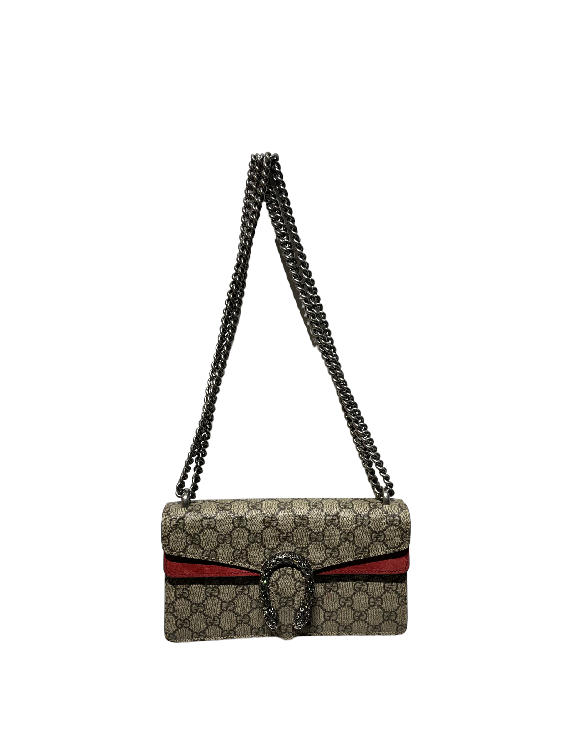 GUCCI/Cross Body Bag/Monogram/Leather/RED/Gucci GG Supreme Dionysus Bag view 1