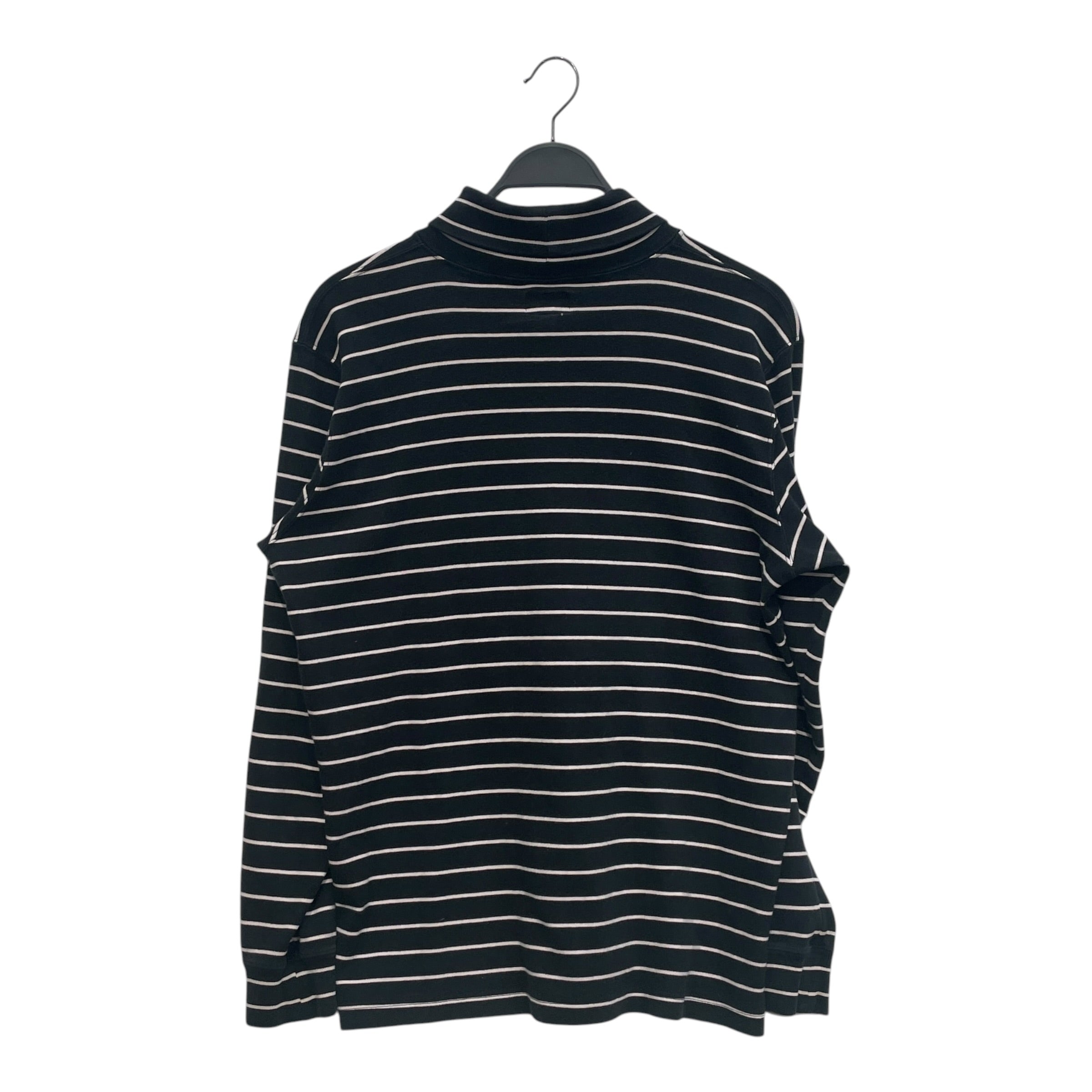 Supreme/LS T-Shirt/M/Cotton/BLK/Turtle Neck/Stripe/SUPREME TURTLE NECK STRP B&W view 2
