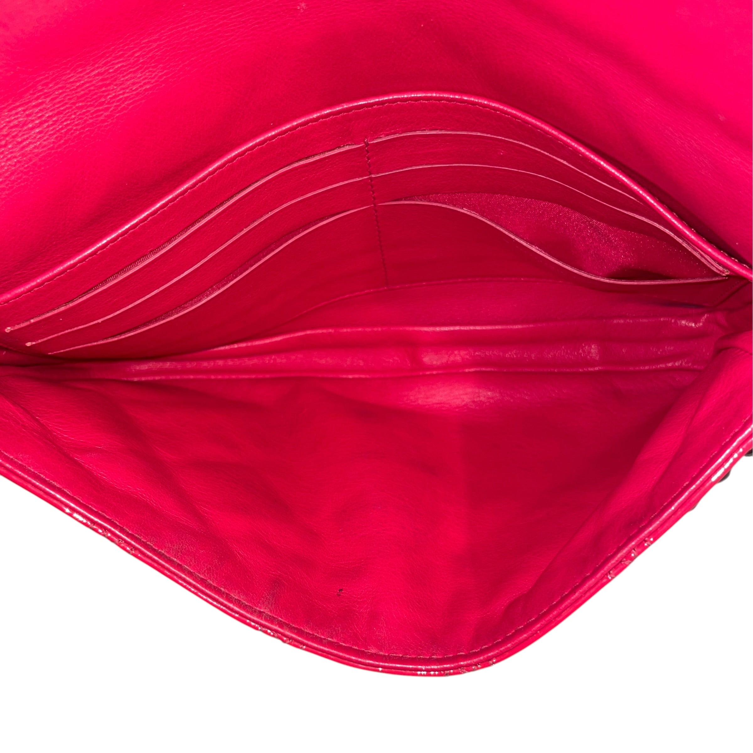 Christian Dior/Cross Body Bag/Leather/RED/Patent Cannage New Lock view 4