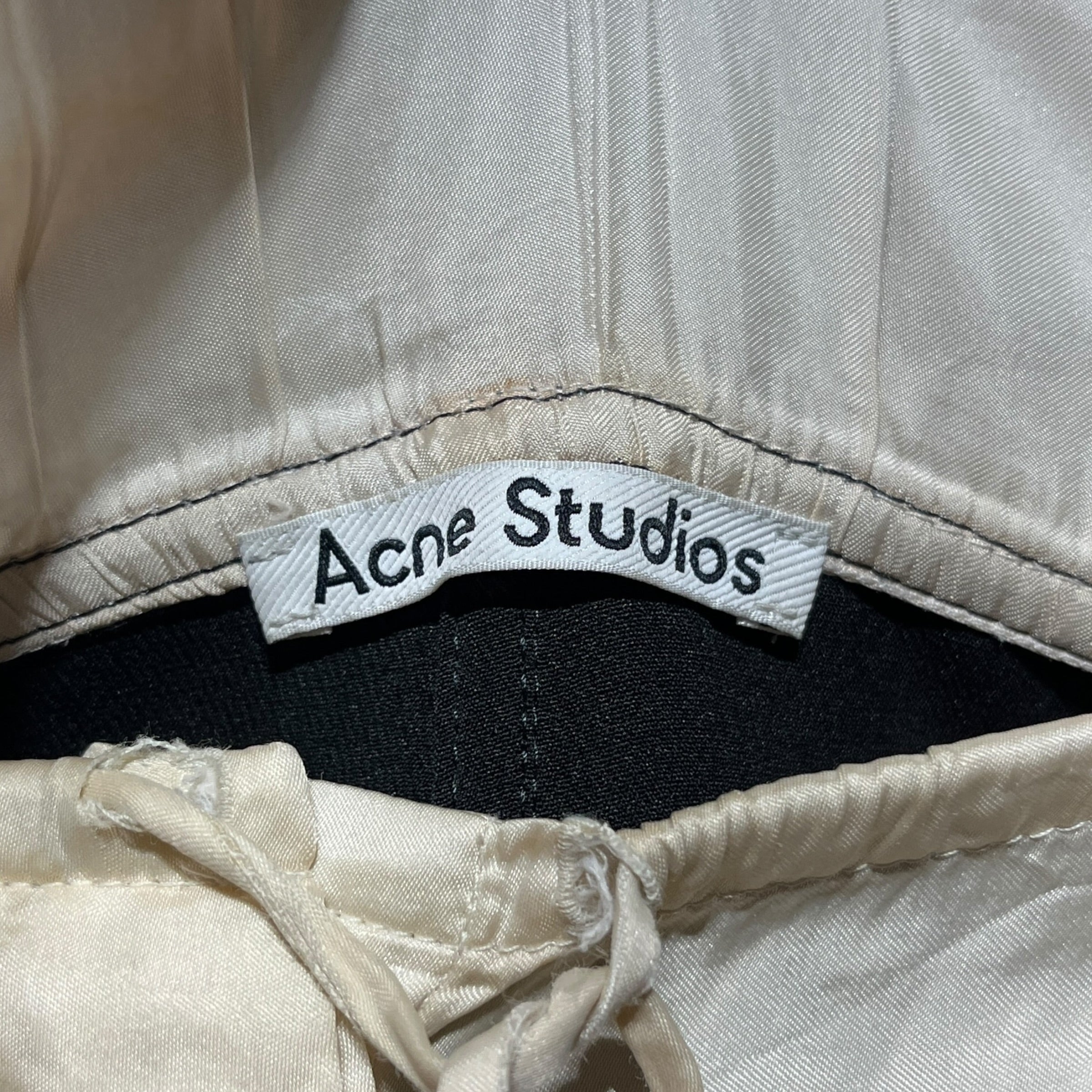 Acne Studios/Slacks/38/Polyester/BLK/SATIN WAISTBAND view 3