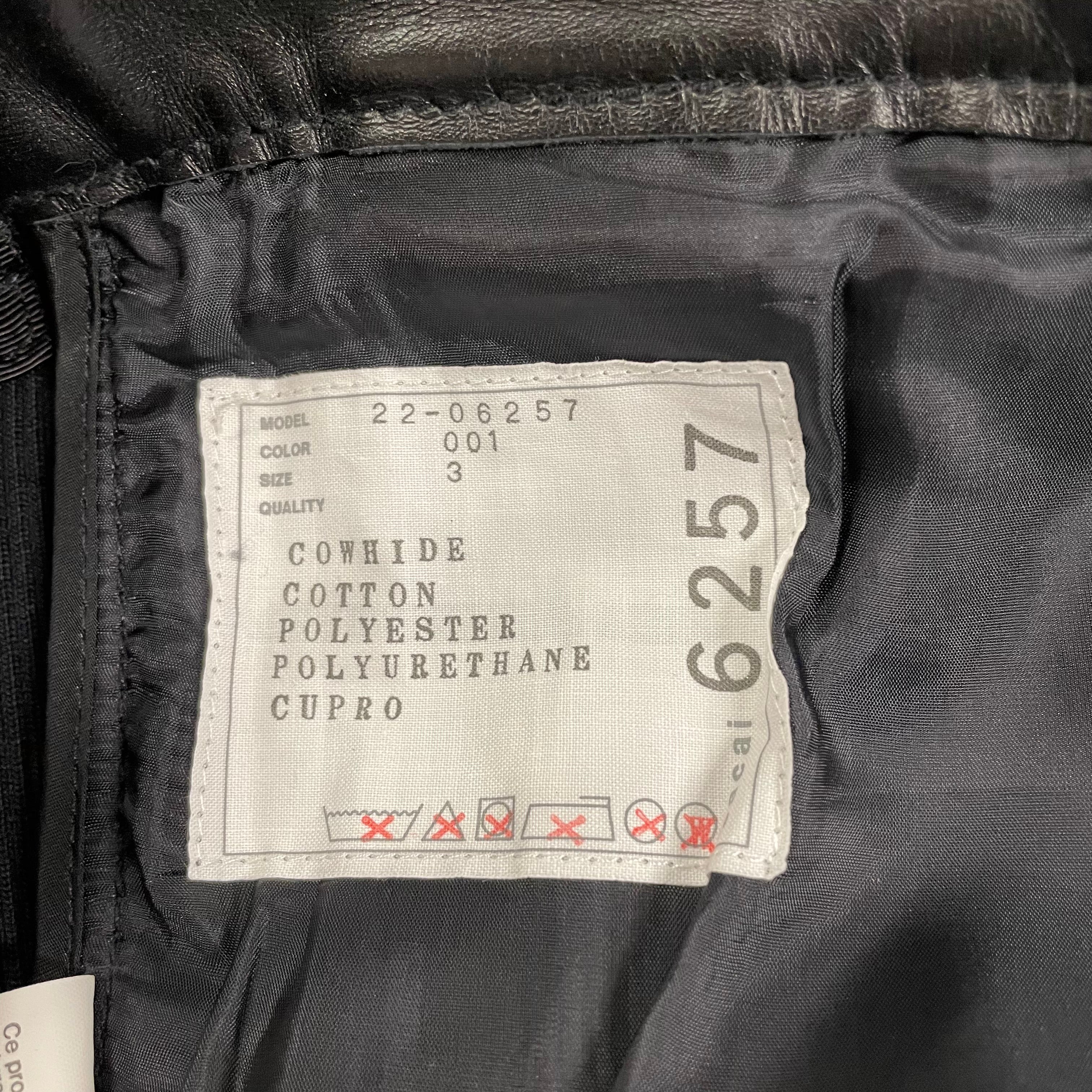 Sacai/Skinny Pants/3/Leather/BLK/ view 3