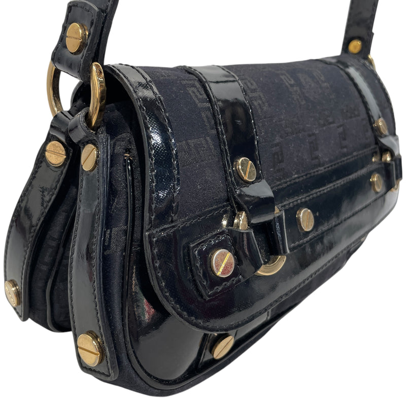 VERSACE/Cross Body Bag/Monogram/BLK/