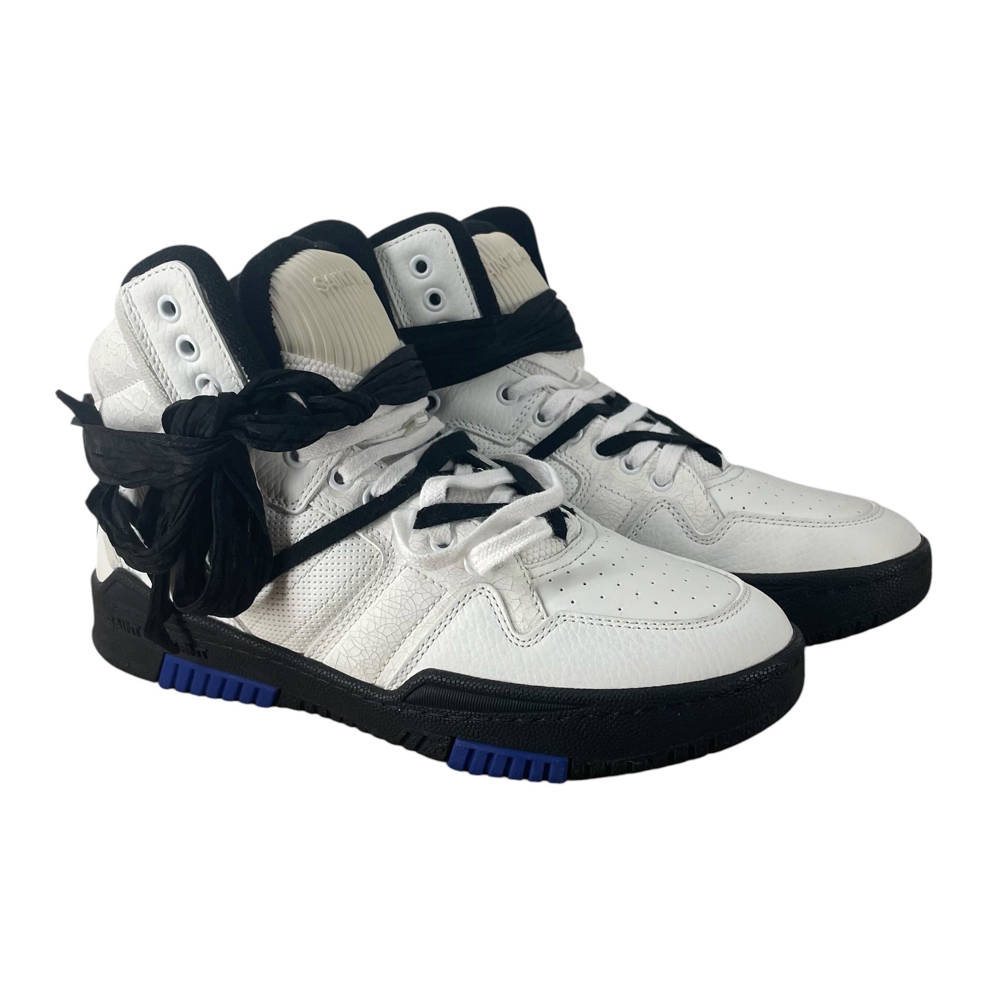 SAINT LAURENT/Hi-Sneakers/EU 41/Leather/WHT/CURE 05 BLU/BLK SOLE view 1
