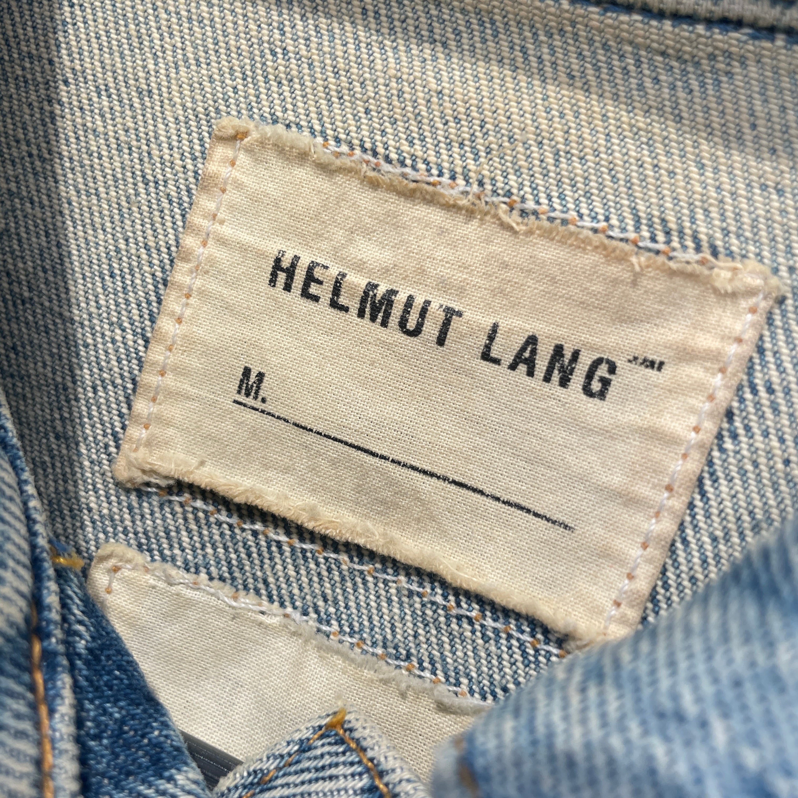 Helmut Lang/Jacket/M/Denim/BLU/Single Breasted/ view 3