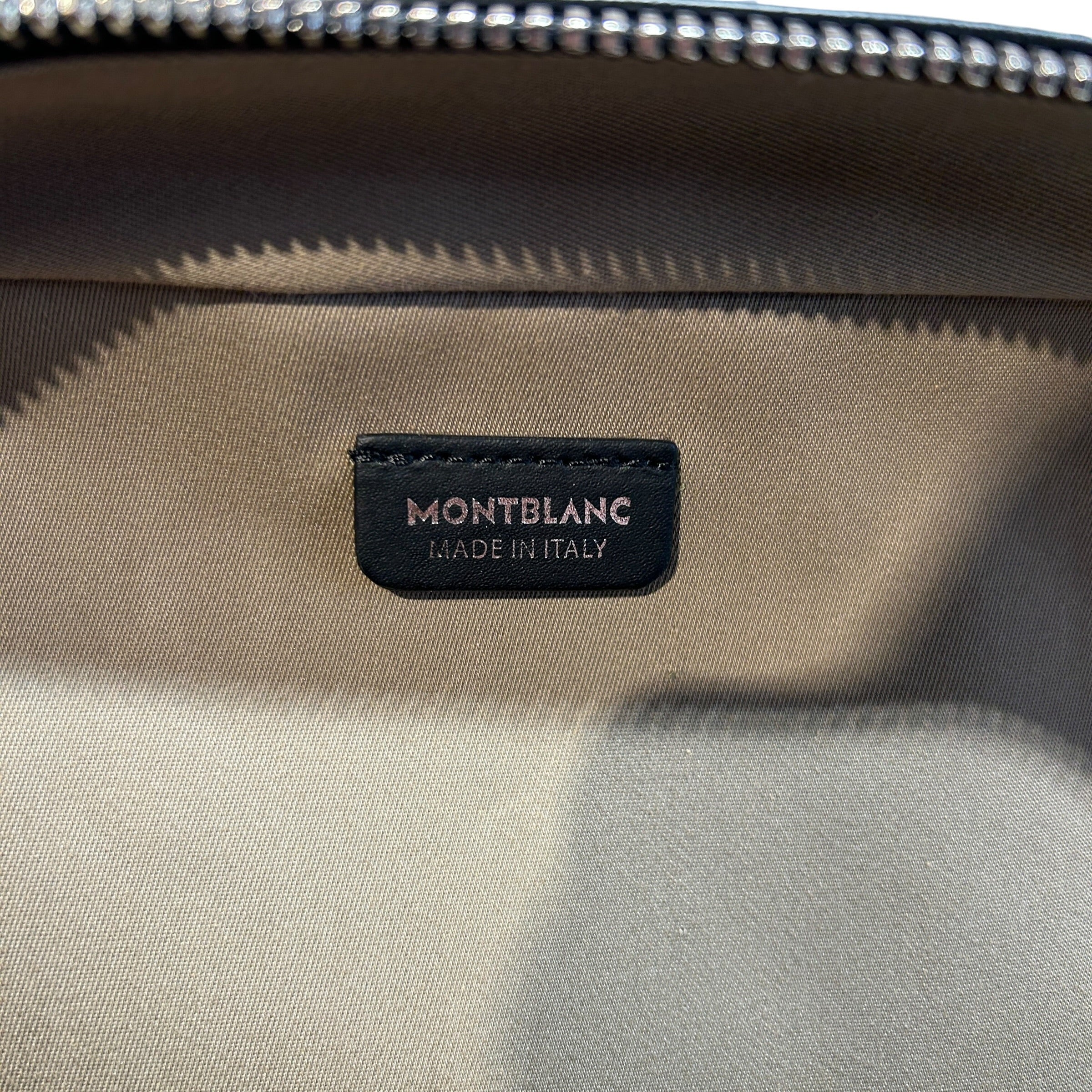 MONTBLANC/Backpack/Leather/BLK/Backpack With Rain Cover Hoodi view 4