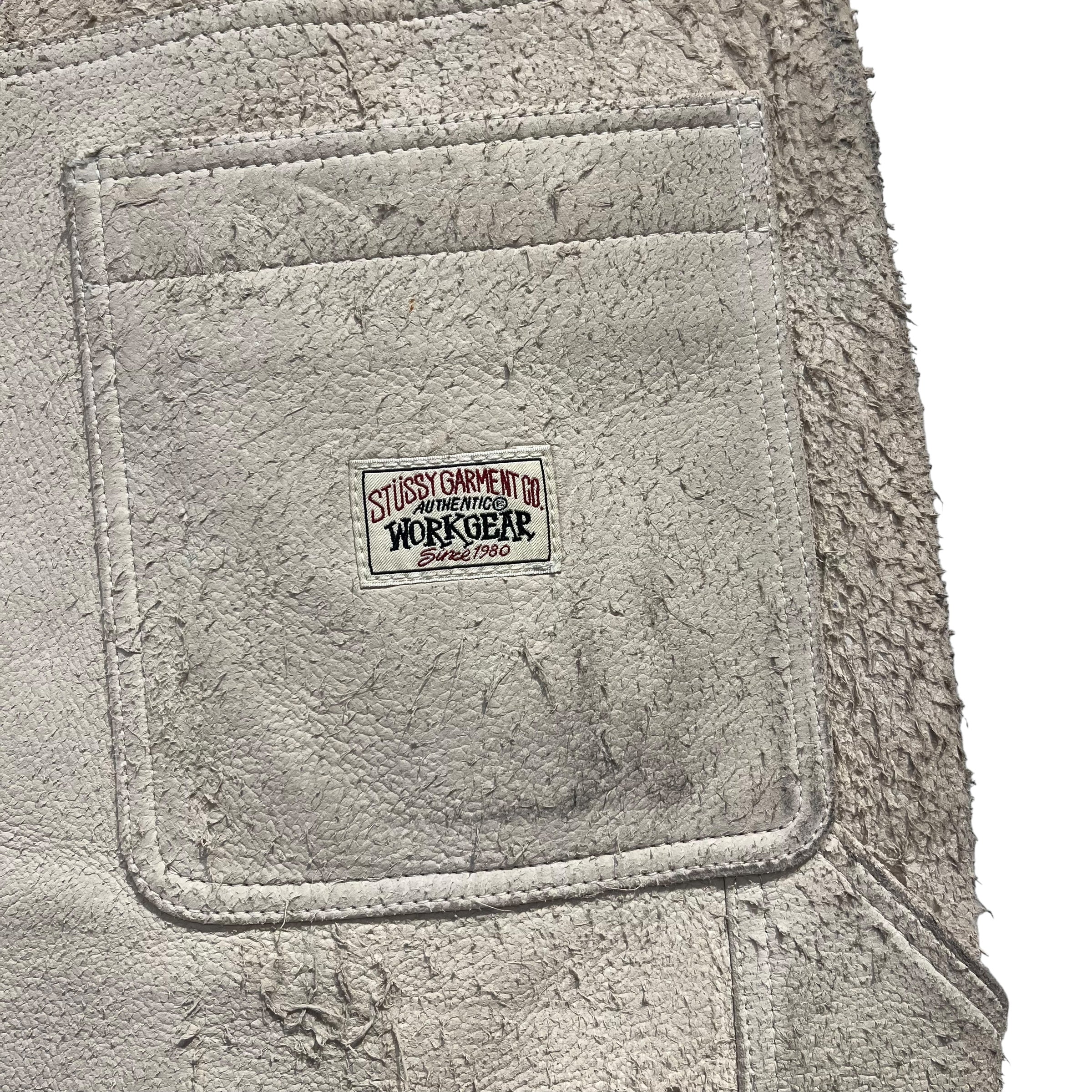 STUSSY/Shorts/32/Suede/CRM/RAWHIDE LONG JORTS view 4