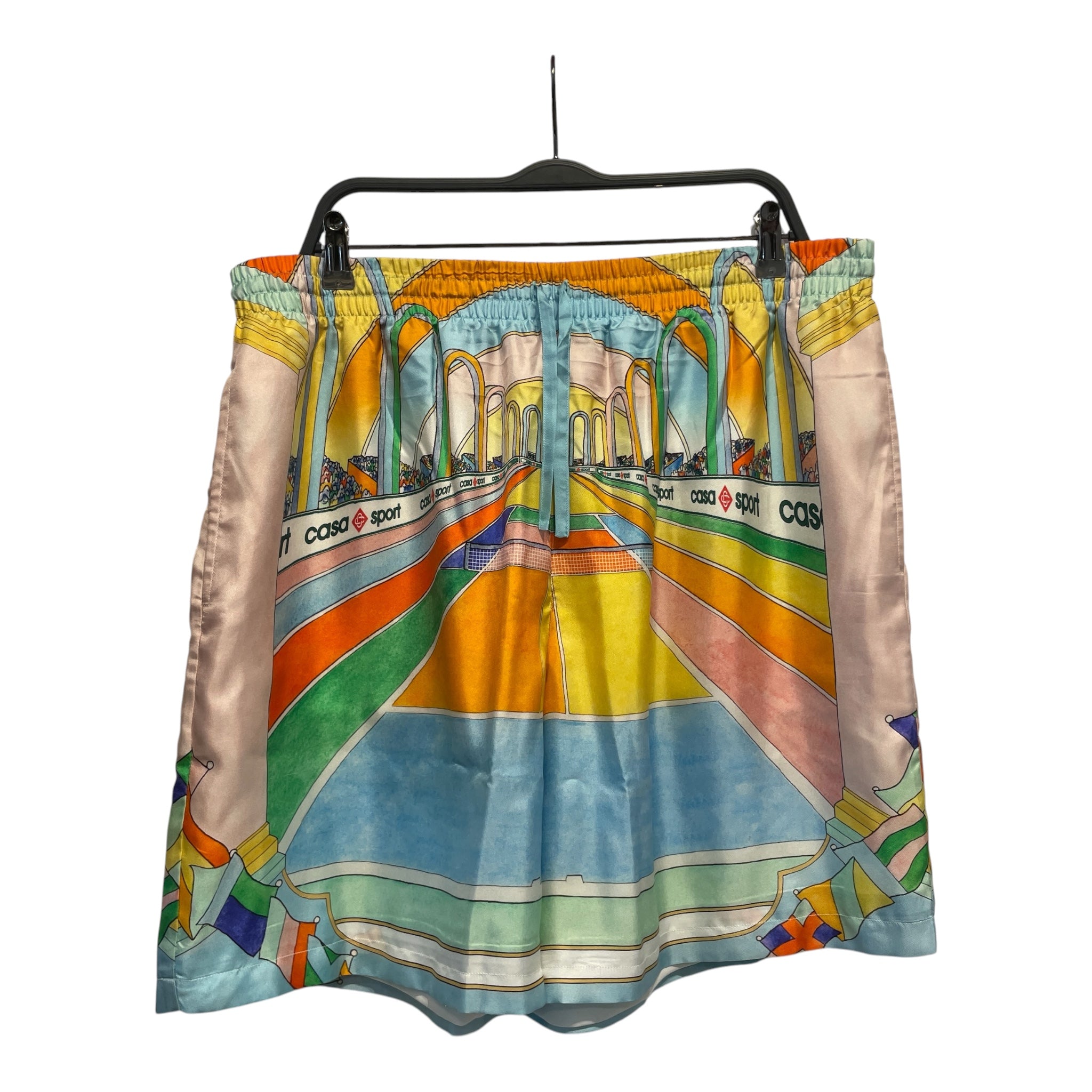 CASABLANCA/Shorts/XXXL/Polyester/BLU/Low-rise/All Over Print/ view 1