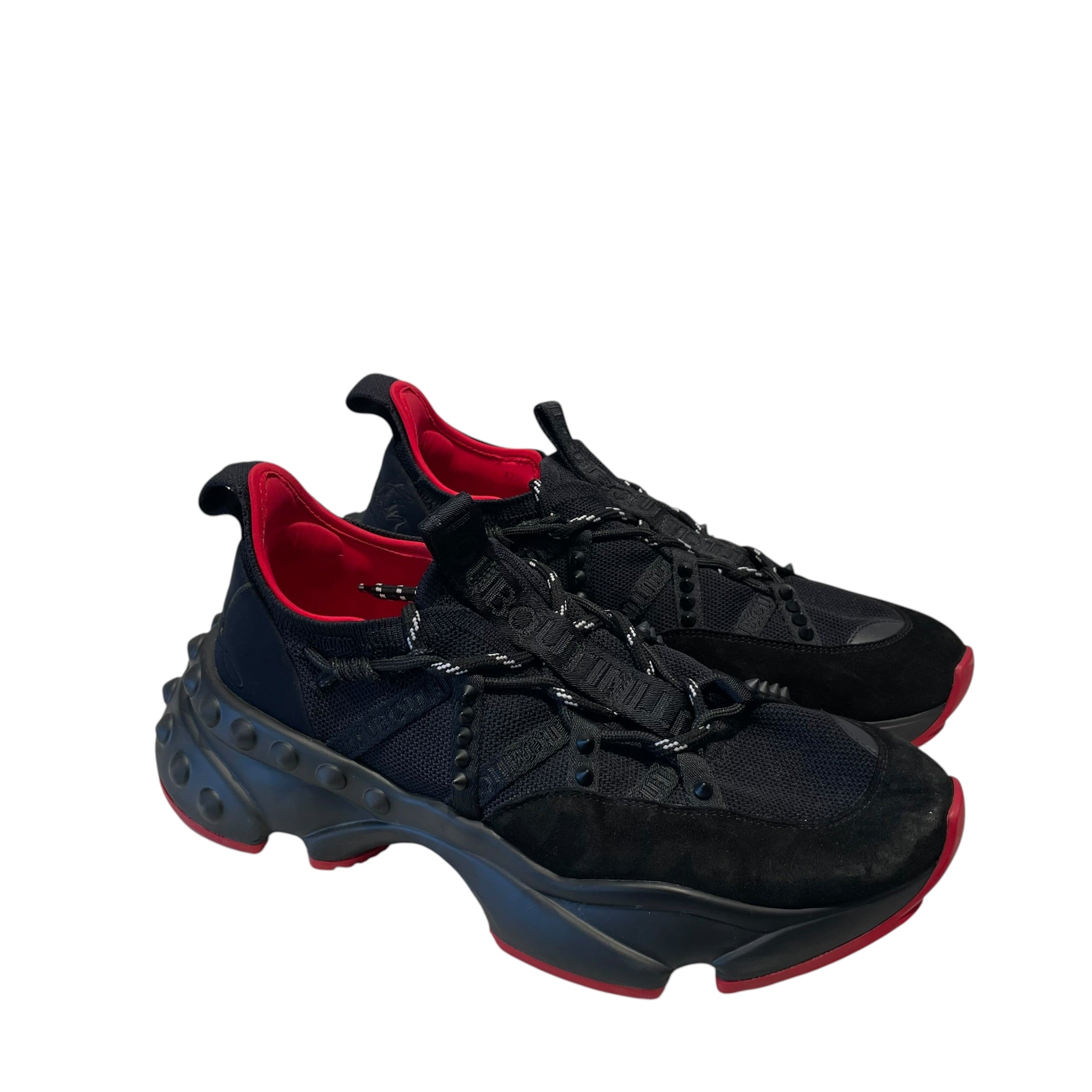 Christian Louboutin/Low-Sneakers/US 9.5/BLK/TRAILRUN SNEAKERS view 1