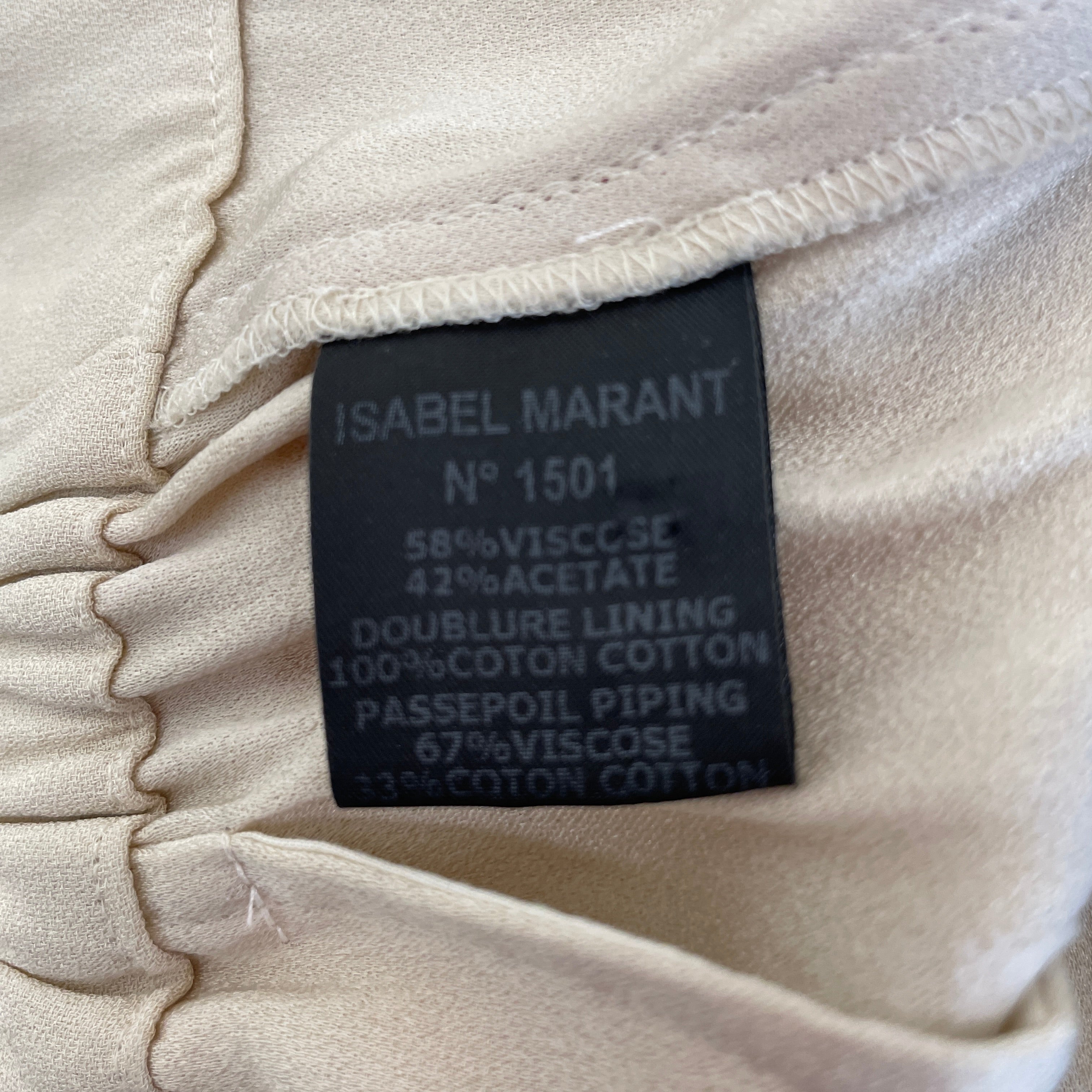 ISABEL MARANT/Bottoms/38/Rayon/BEG/BROWN TRIM FLOWY PANT view 5