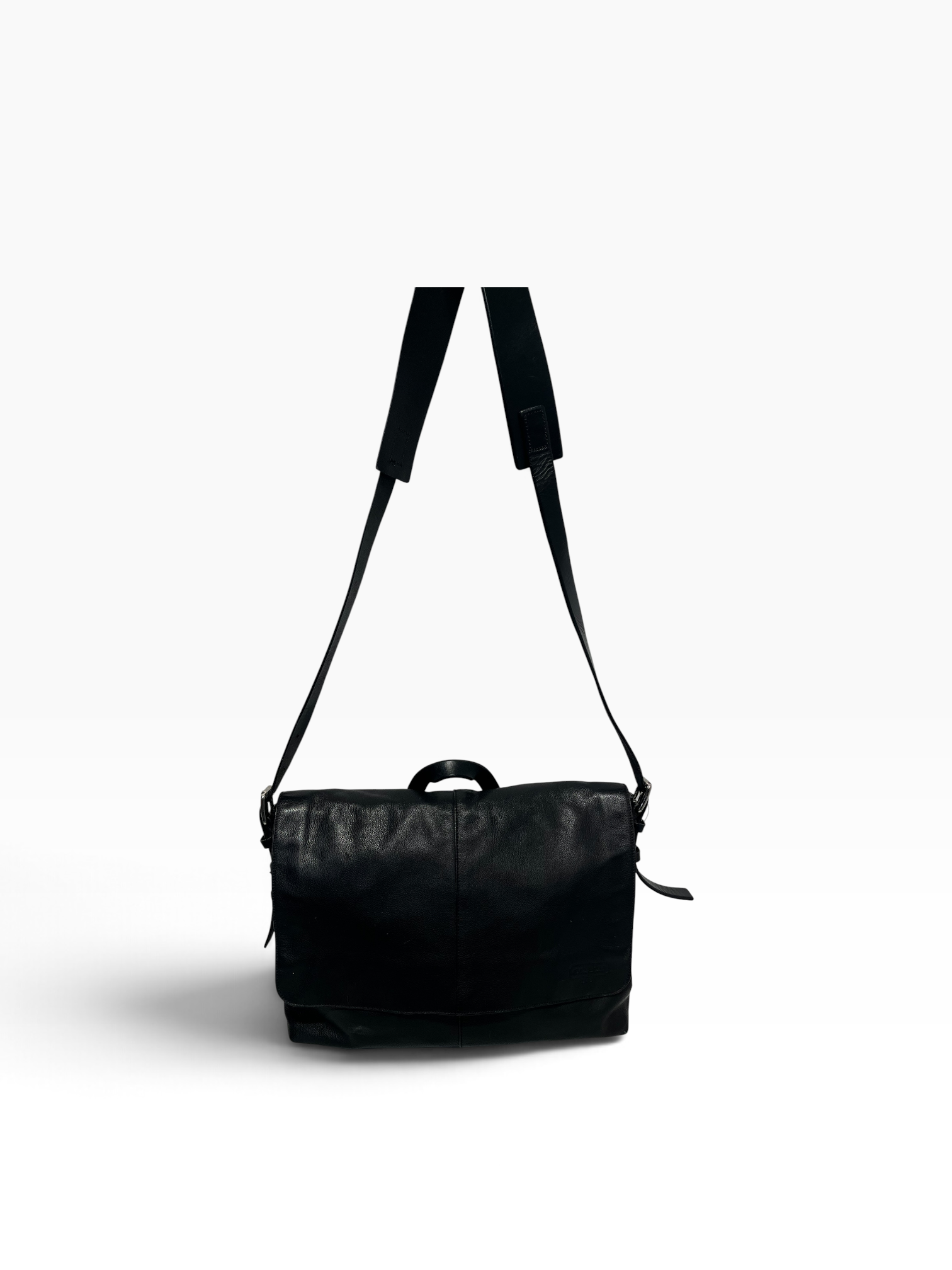 COACH/Cross Body Bag/Leather/BLK/MESSENGER view 1