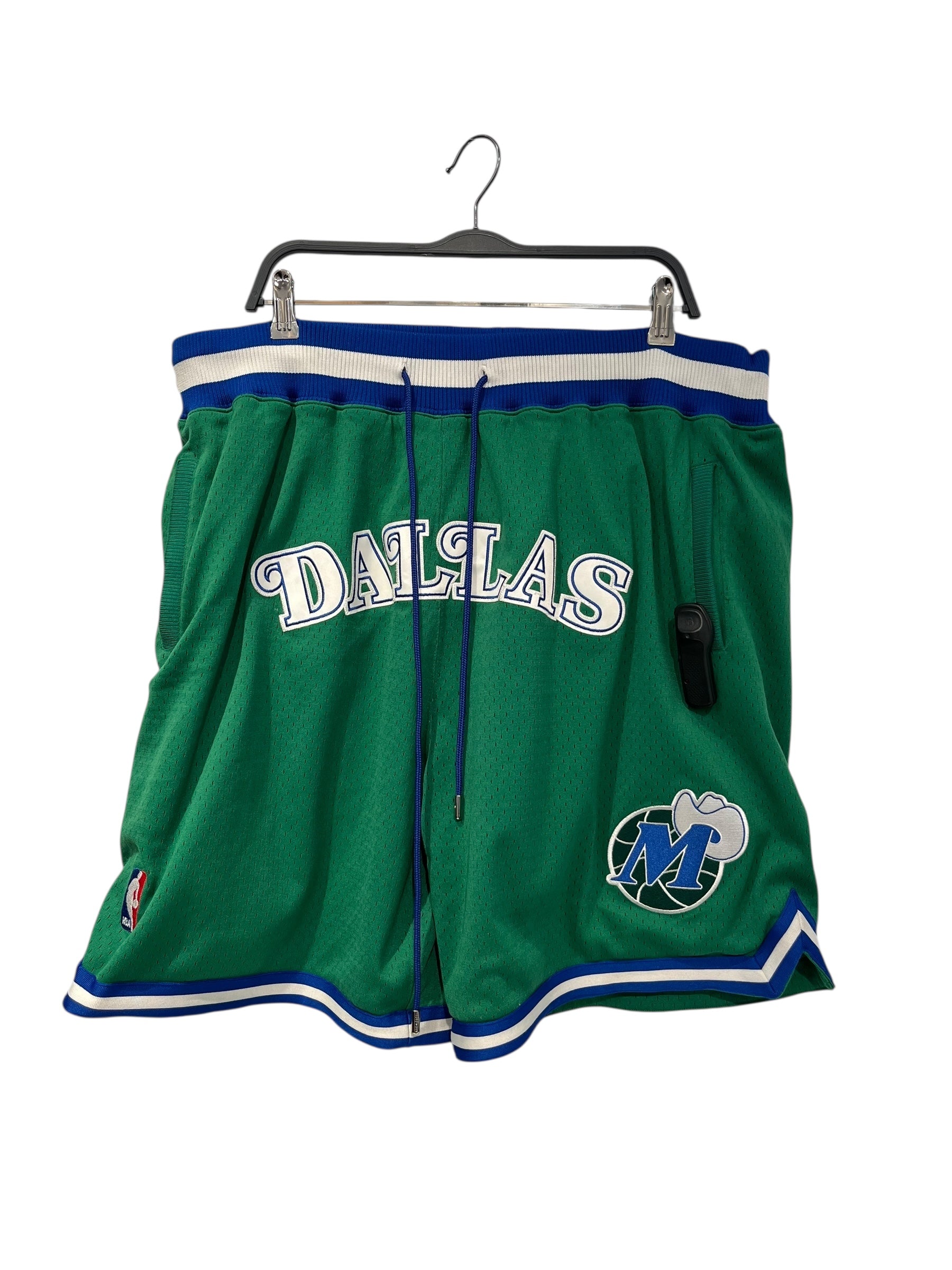 JUST DON/Shorts/XXL/Cotton/GRN/dallas green and blue shorts view 1