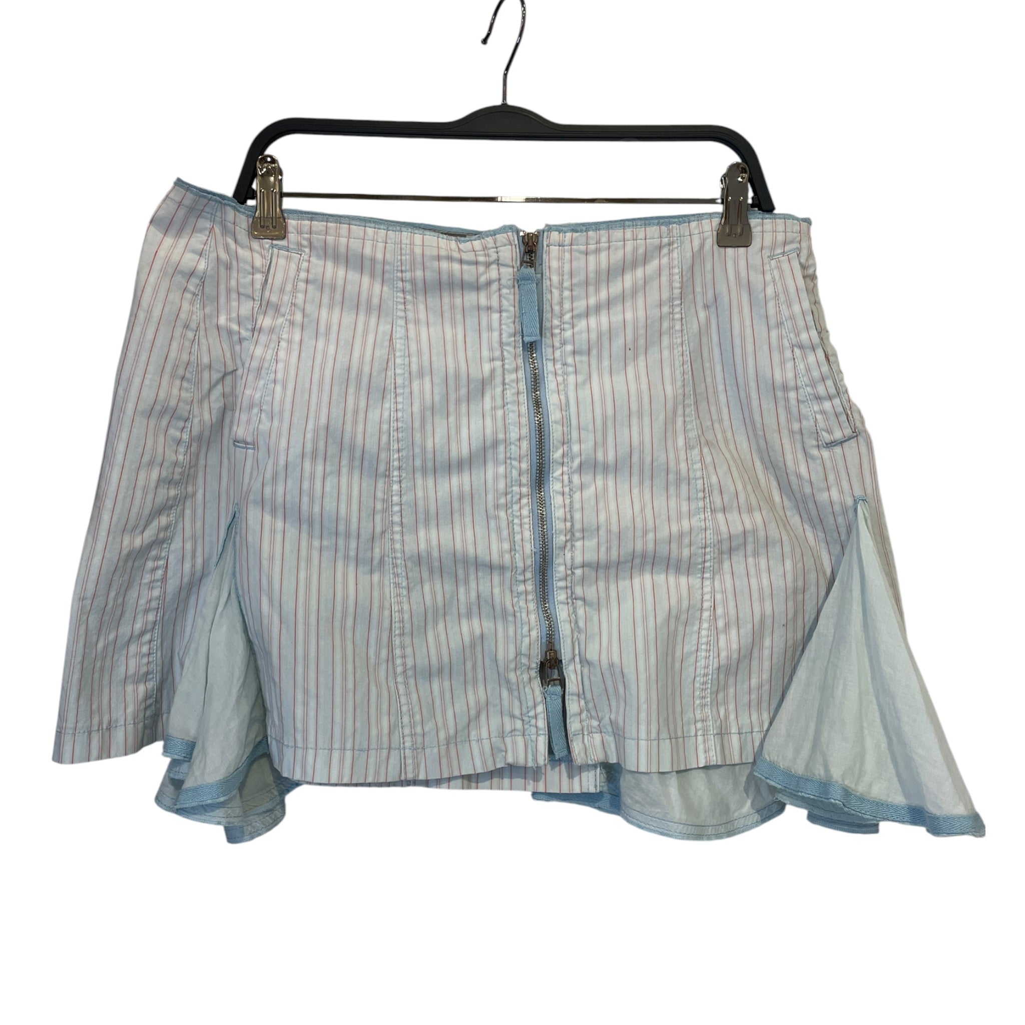 MARITHE FRANCOIS GIRBAUD/Skirt/32/Stripe/Cotton/BLU/ORANGE STRIPE view 1
