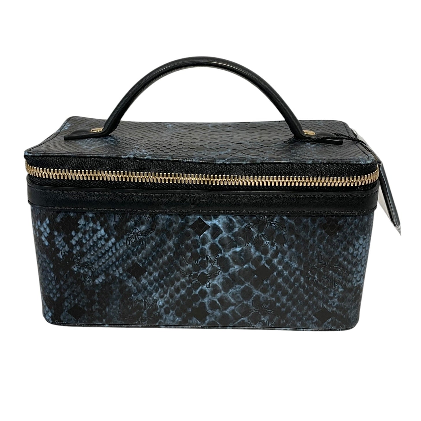 MCM/Pouch/Animal Pattern/Leather/BLU/SNAKESKIN MAKEUP BAG view 1