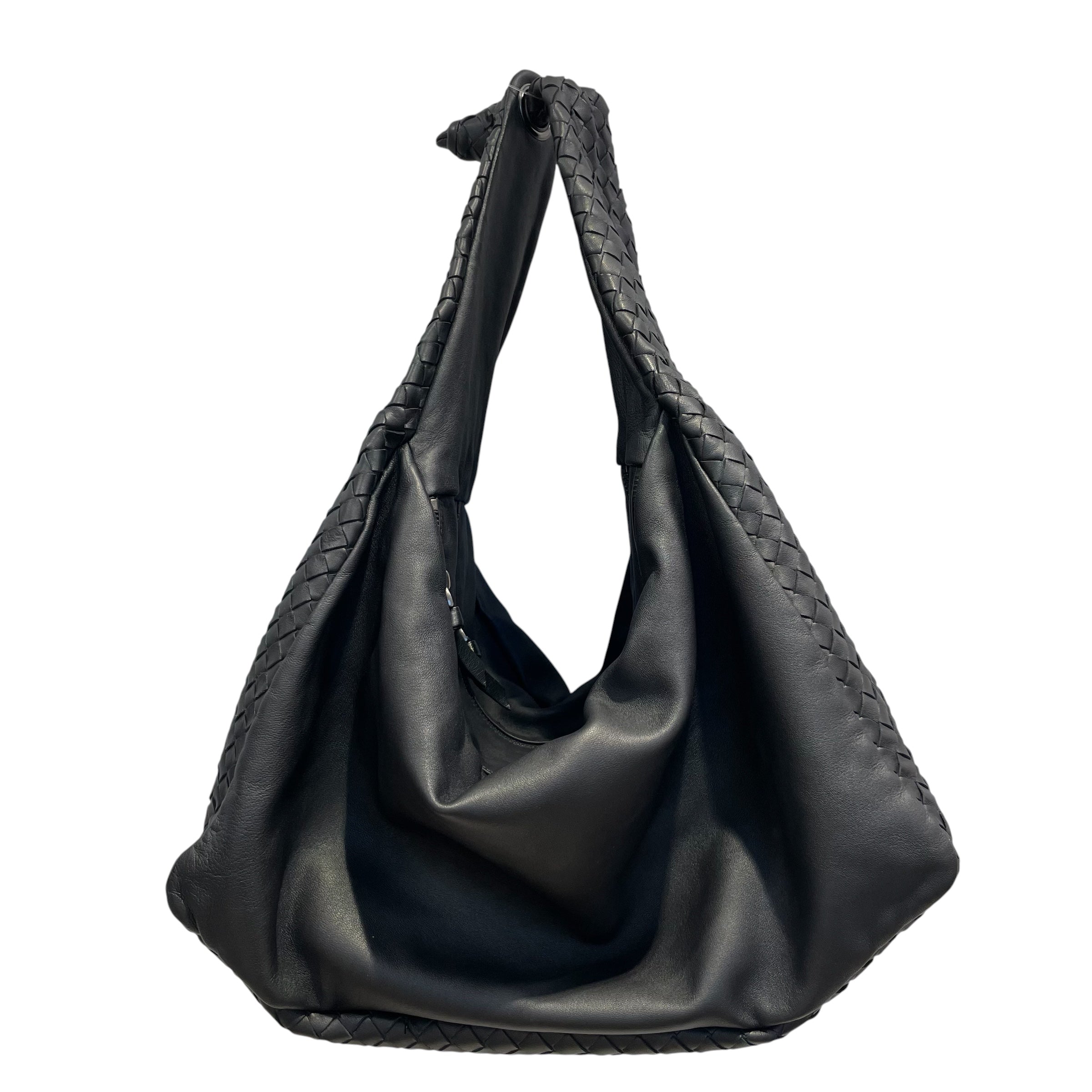BOTTEGA VENETA/Hand Bag/Leather/BLK/INTRECCIATO/B00818199V view 1