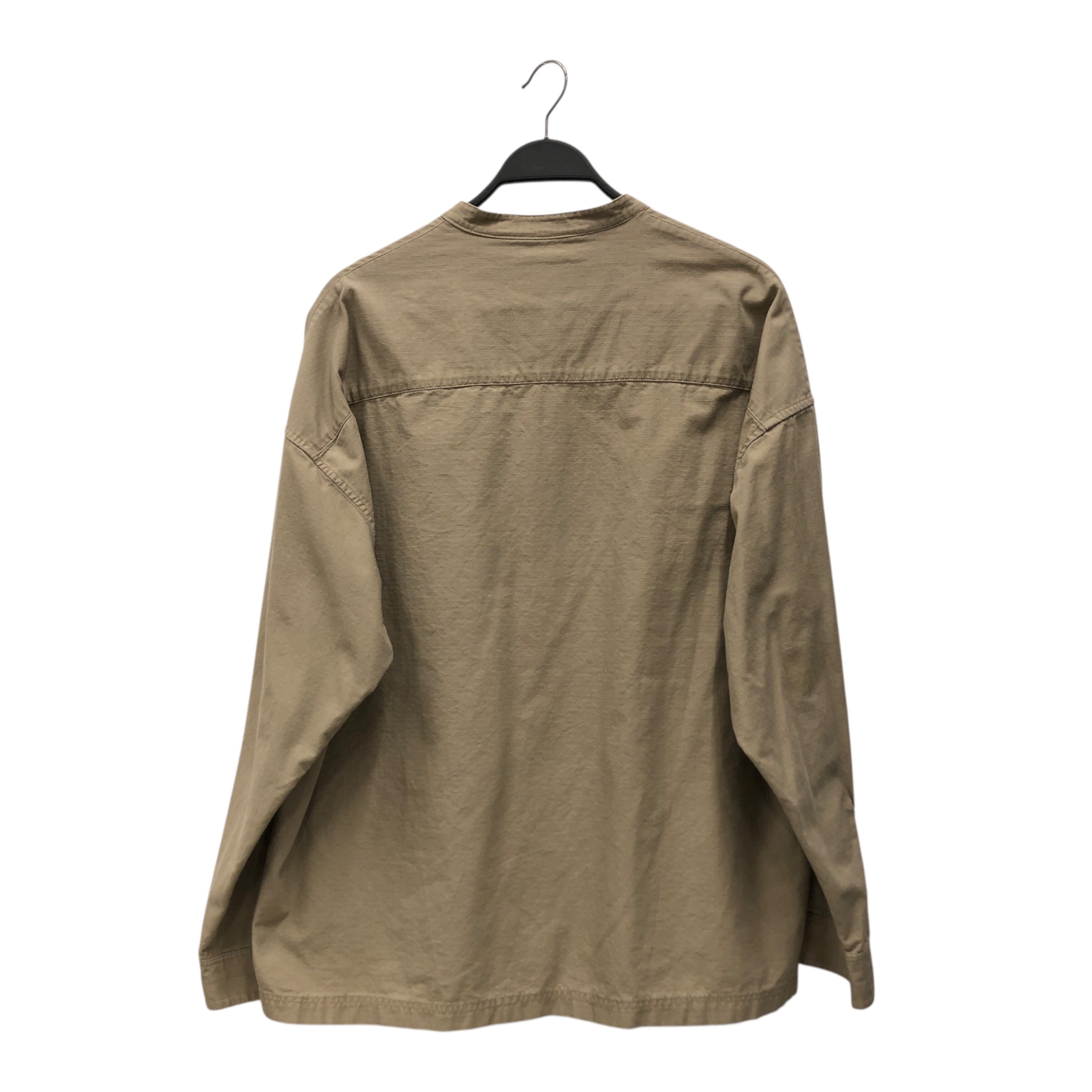 Earth Studies/LS Shirt/L/Cotton/KHK/Open Coller/tactical pocket view 2