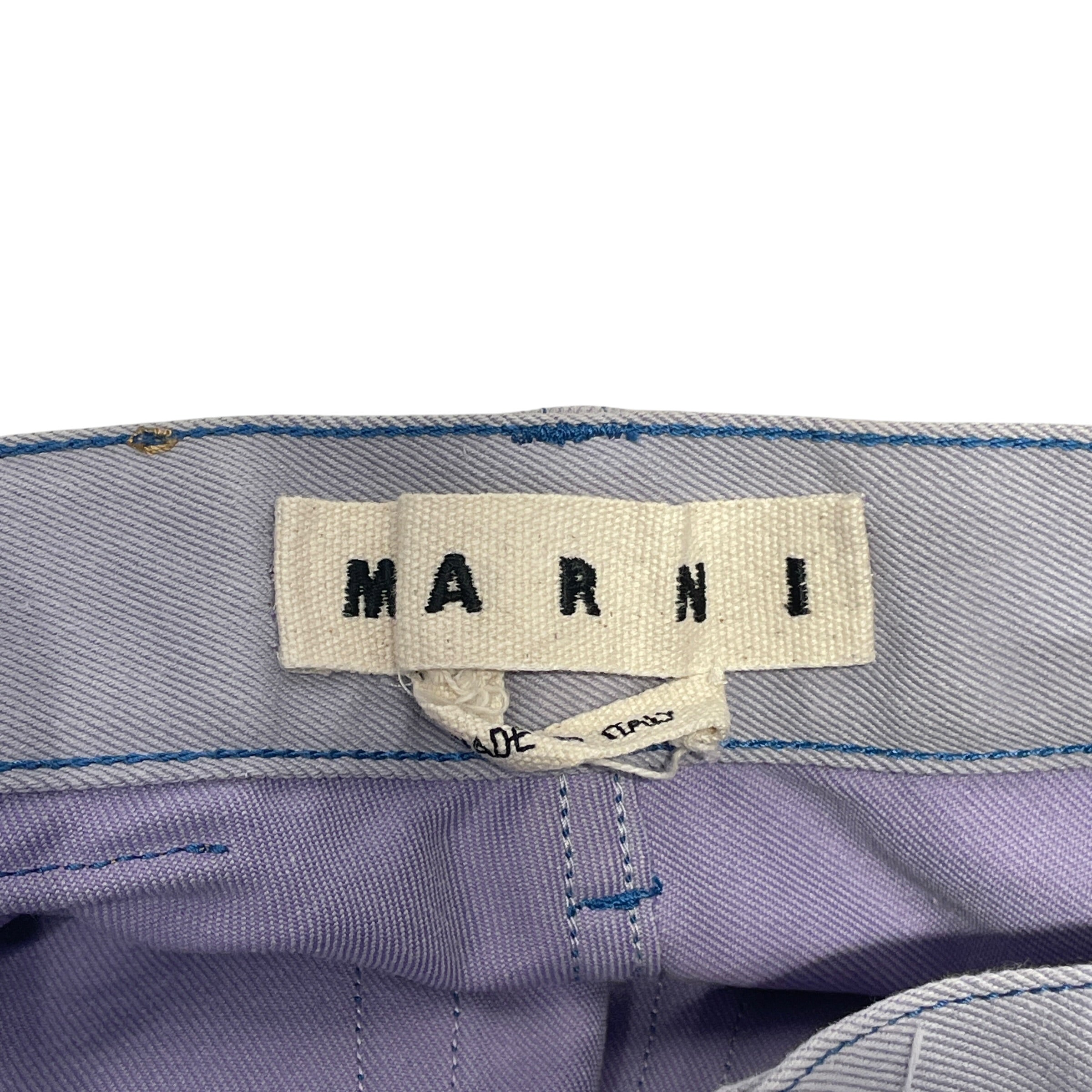 MARNI/Pants/31/Denim/IDG/BABY BLUE WIDELEG view 5