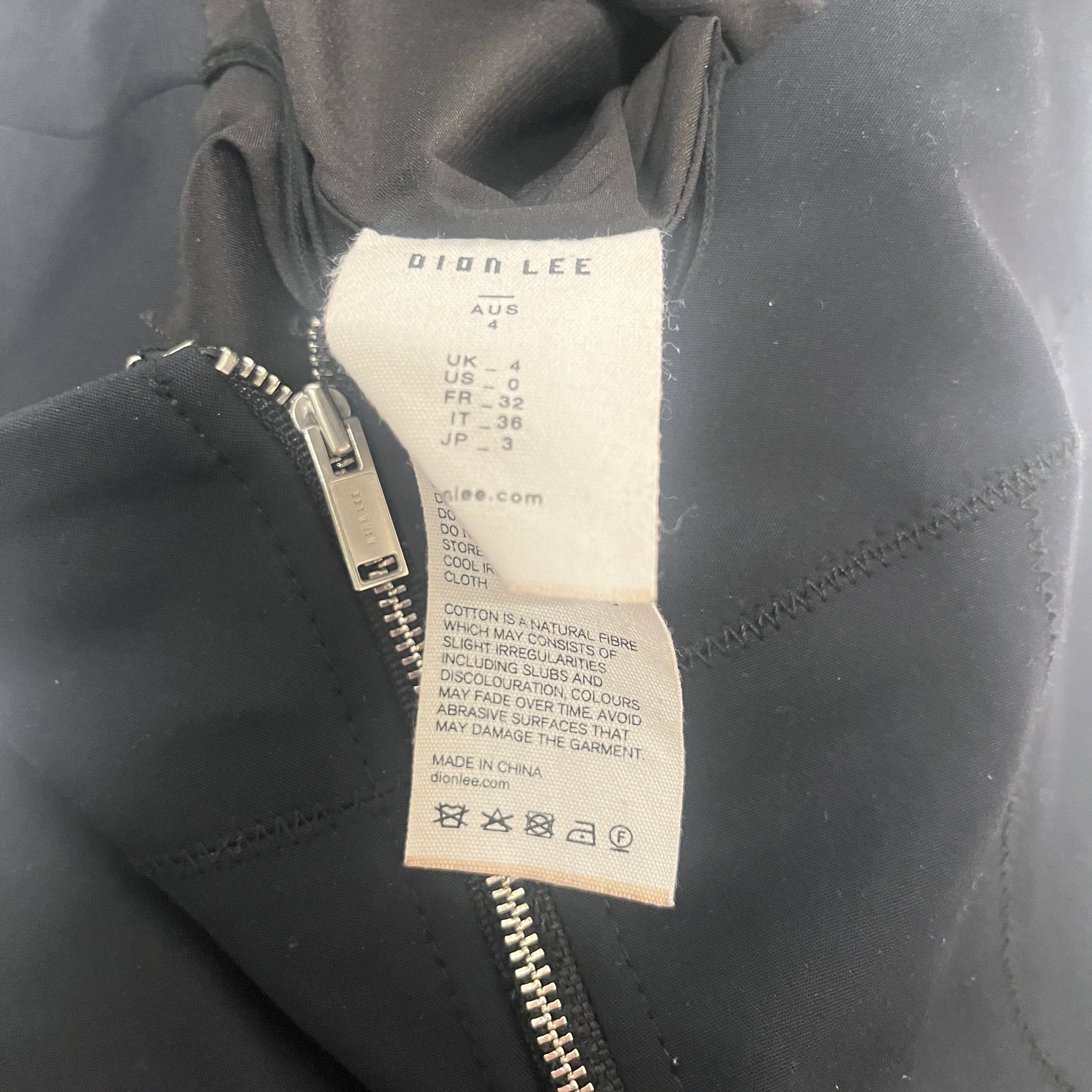 DION LEE/Skirt/0/Cotton/NVY/SEMICIRCLE CUTS view 4
