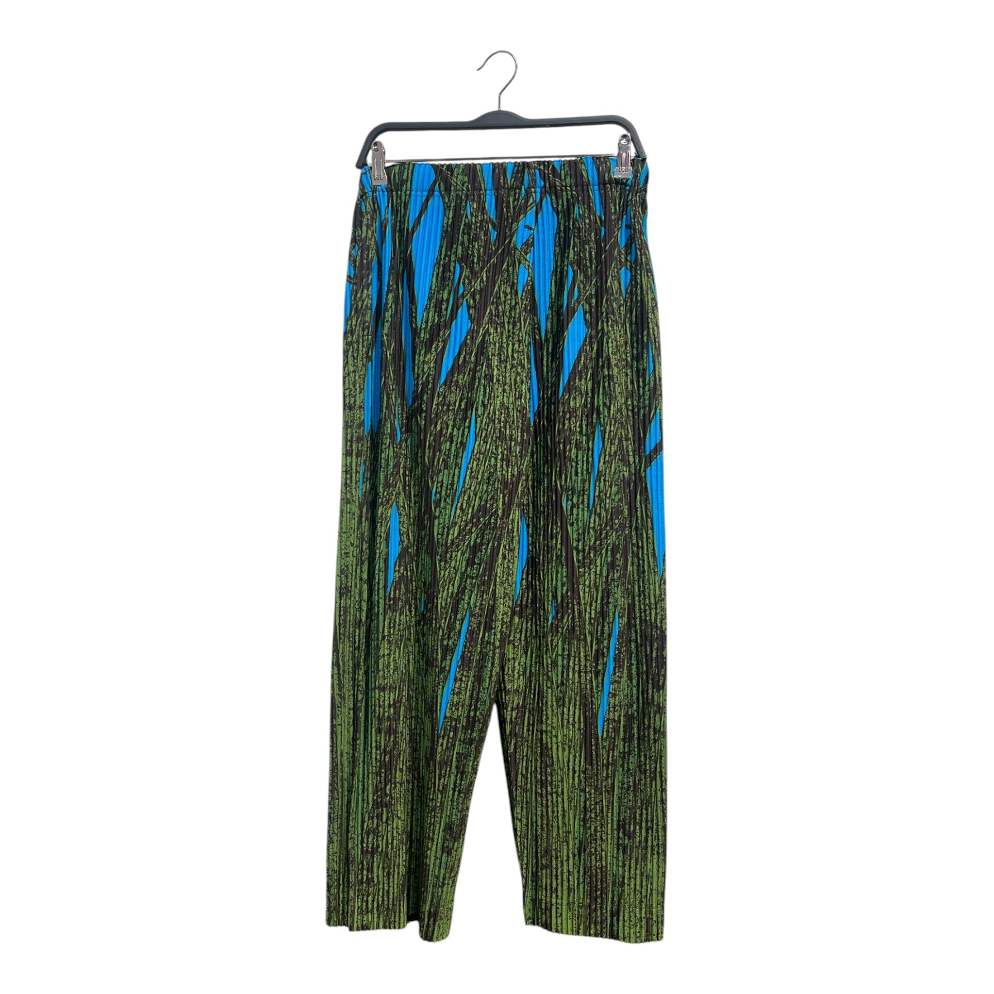 ISSEY MIYAKE/Pants/1/Polyester/BLU/Camouflage/HOMME PLISSE CAMOUFLAGE PANTS view 2
