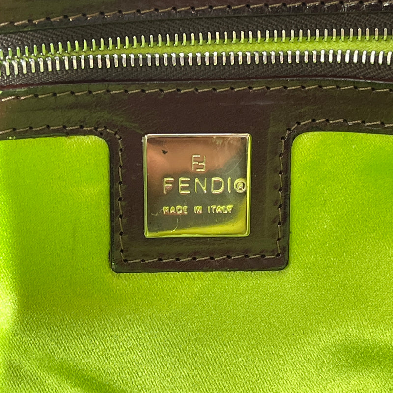 FENDI/Hand Bag/Floral Pattern/Denim/IDG/Mesh Flowers & Sequins