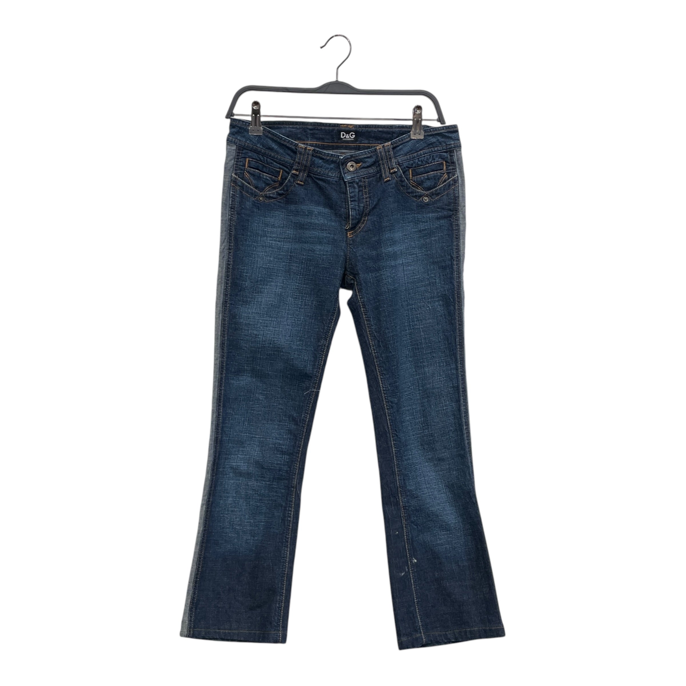 D&G/Sarouel Pants/28/Stripe/Cotton/BLU/LIGHT STRIPE DOWN SIDE view 1
