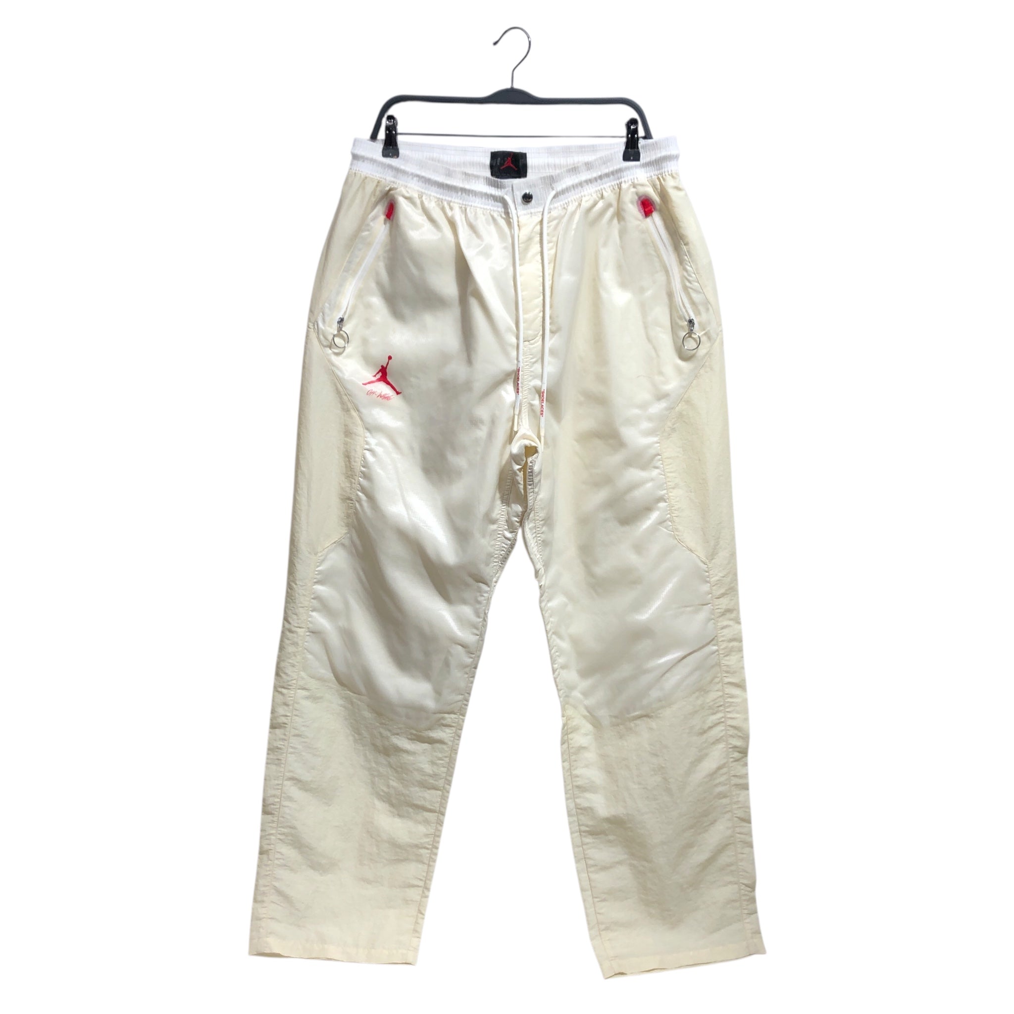 OFF-WHITE/JORDAN BRAND/Pants/XL/Nylon/CRM/Graphic/RED ARROW GRAPHIC rip stop view 1