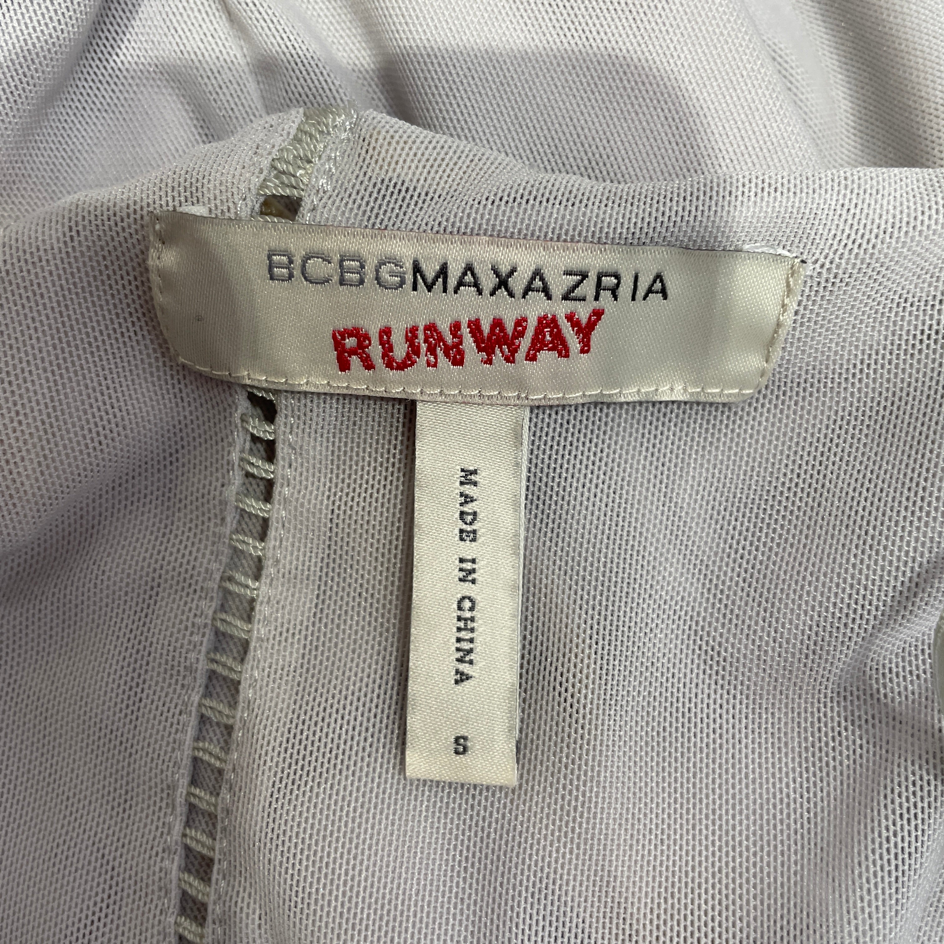 BCBG MAXAZRIA/Camisole Dress/M/Polyester/GRY/SHEER / GRAY THREADS view 3