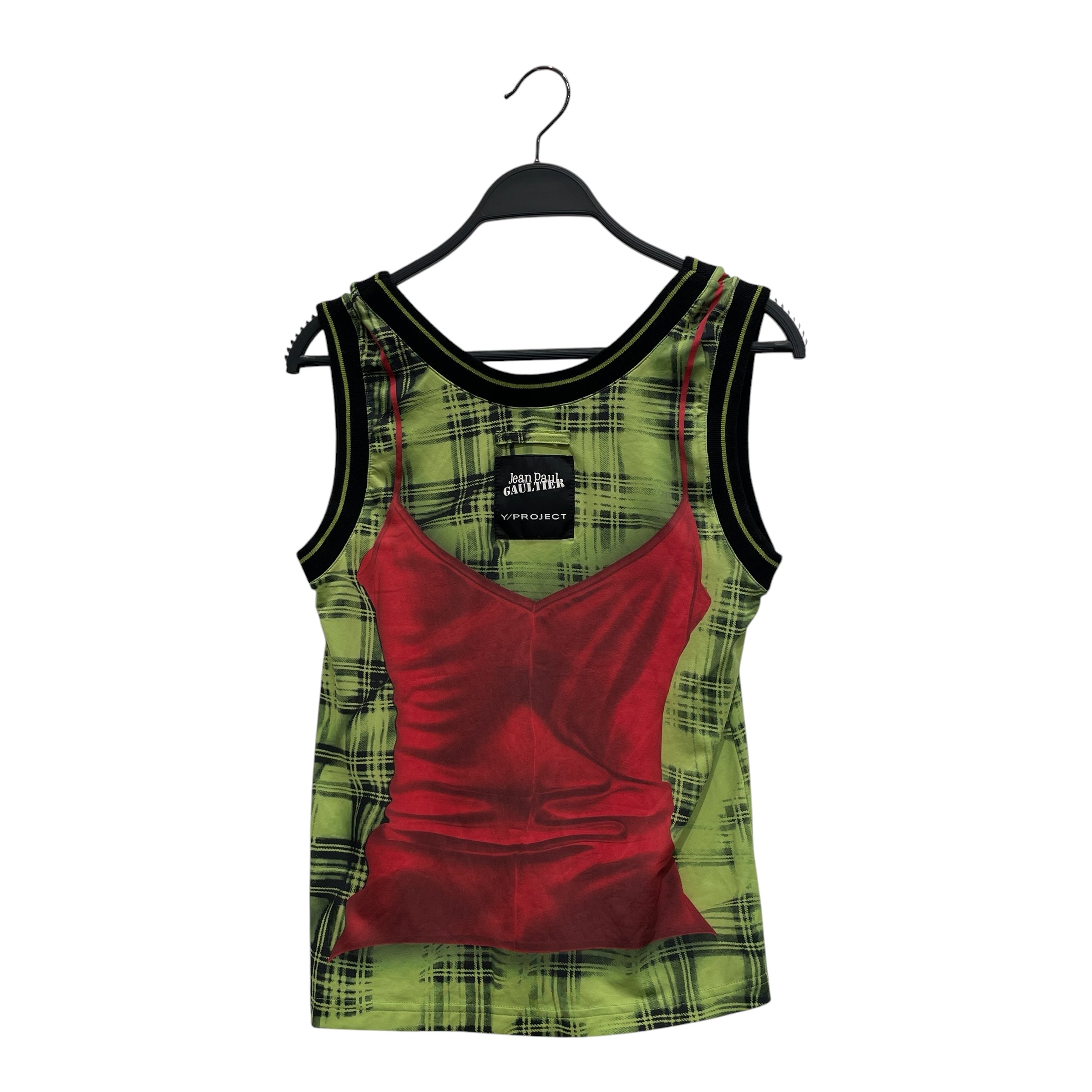 Jean Paul Gaultier/Y/PROJECT/Camisole/38/Graphic/Polyester/MLT/RED TANK PRINT view 2