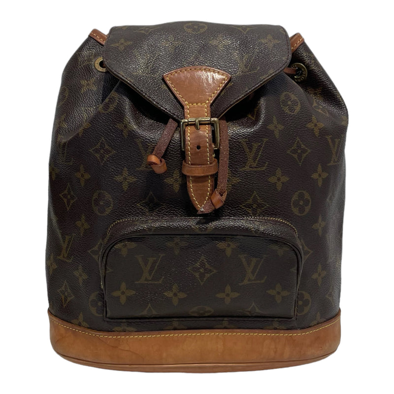 LOUIS VUITTON/Backpack/OS/Monogram/Leather/BRW/MONTSOURIS GM