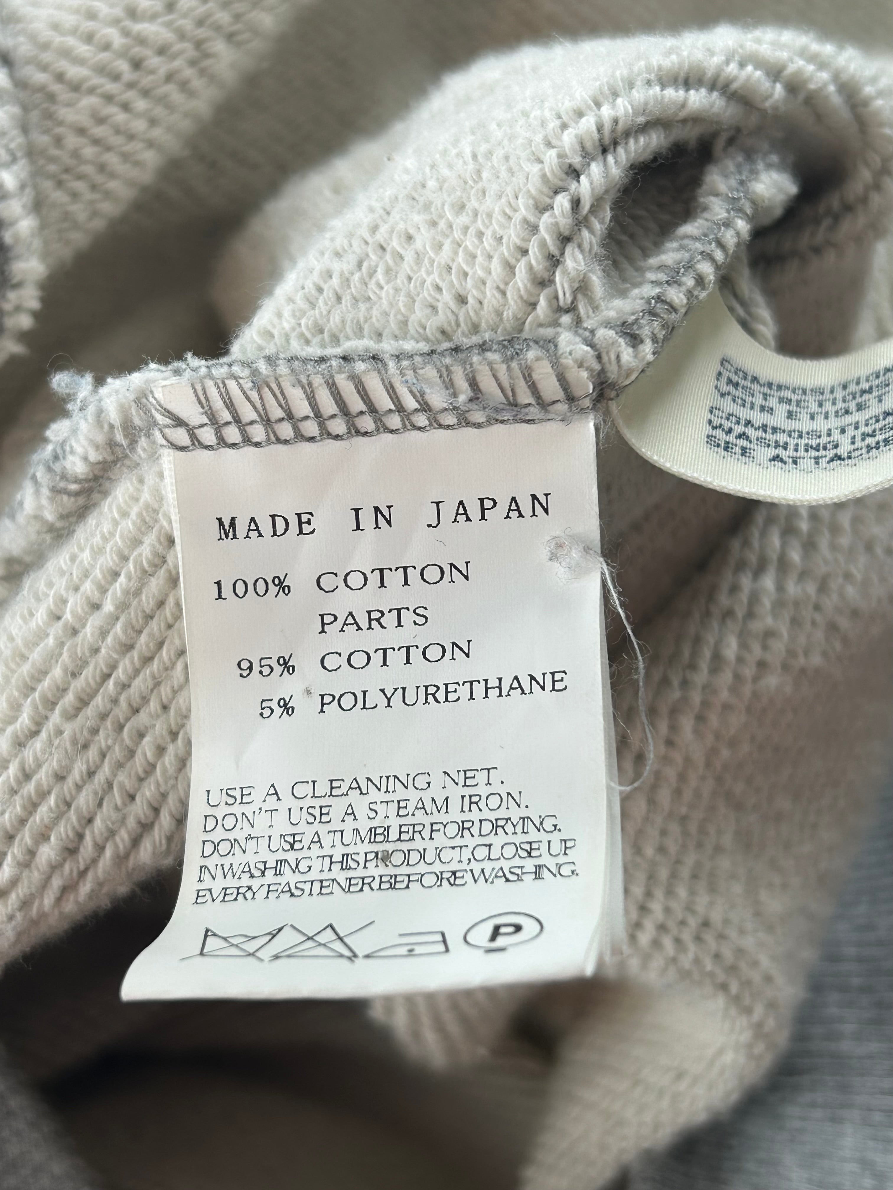 LIMI feu/Zip Up Hoodie/S/Cotton/GRY/SHORT SLEEVE view 3