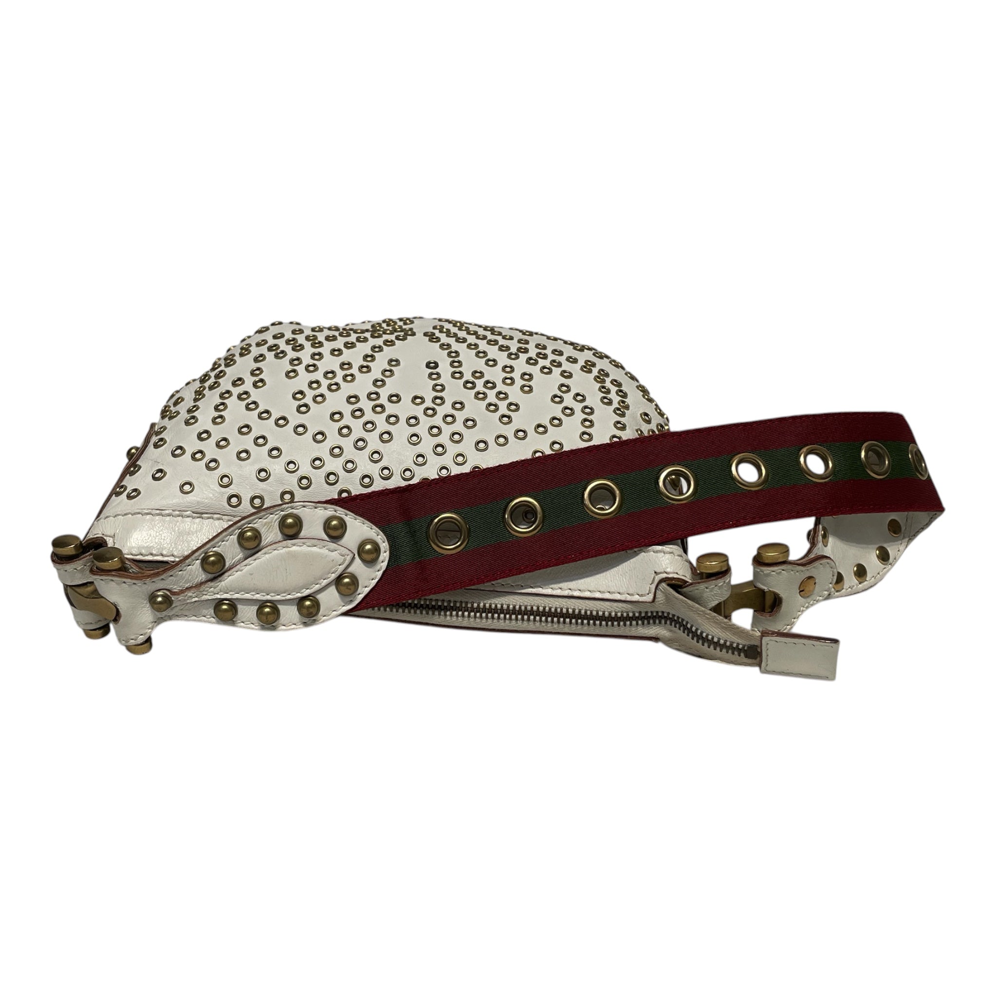 GUCCI/Hand Bag/Leather/WHT/GUCCI STUDDED PELHAM view 8