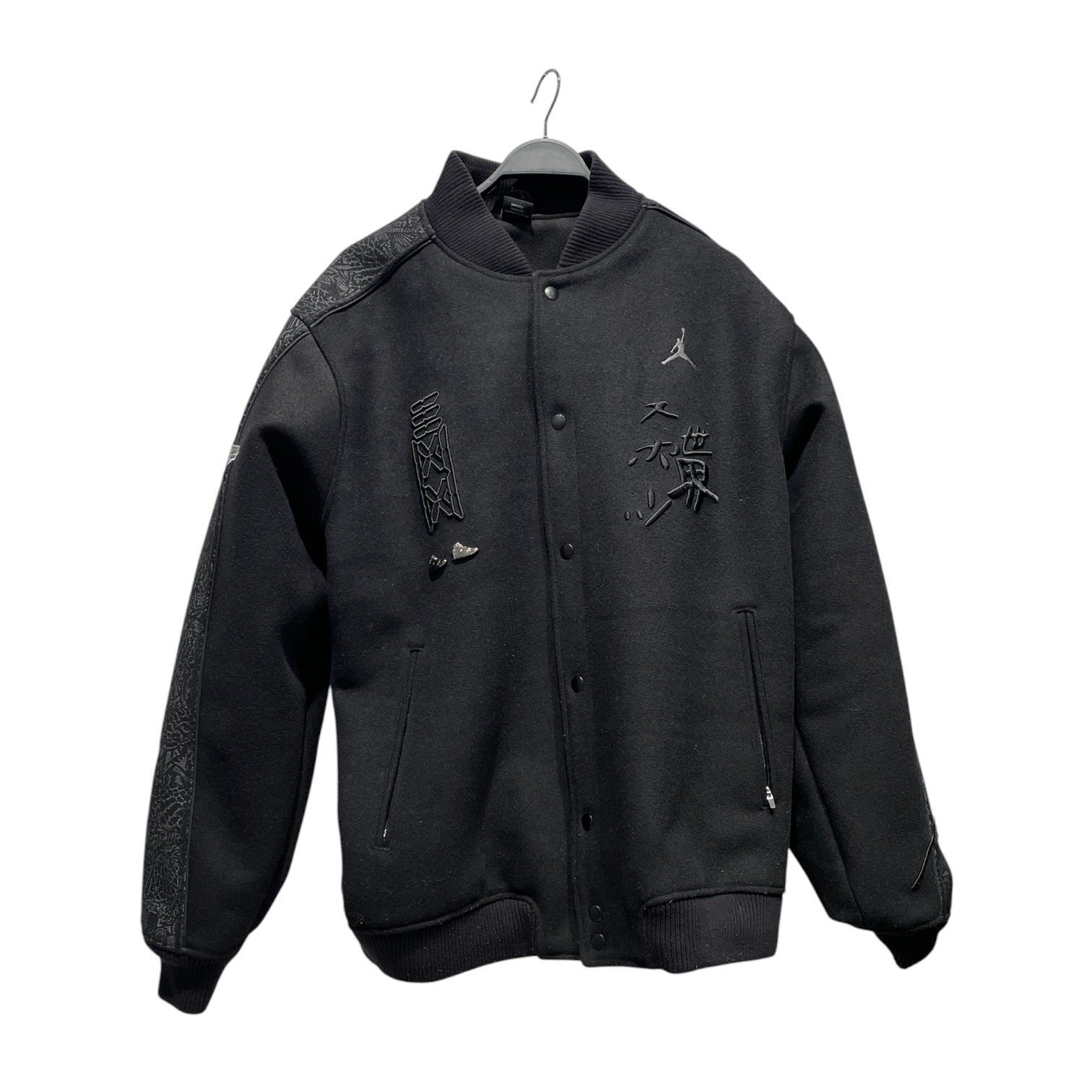 JORDAN BRAND/Baseball Jkt/XL/Cotton/BLK/Black Reversable Champ Jacket view 1