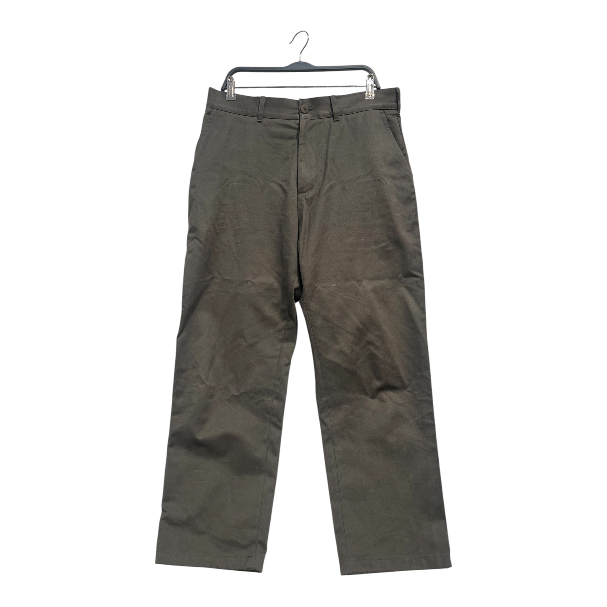 STUDIO NICHOLSON/Pants/XL/Cotton/GRN/wide leg view 1