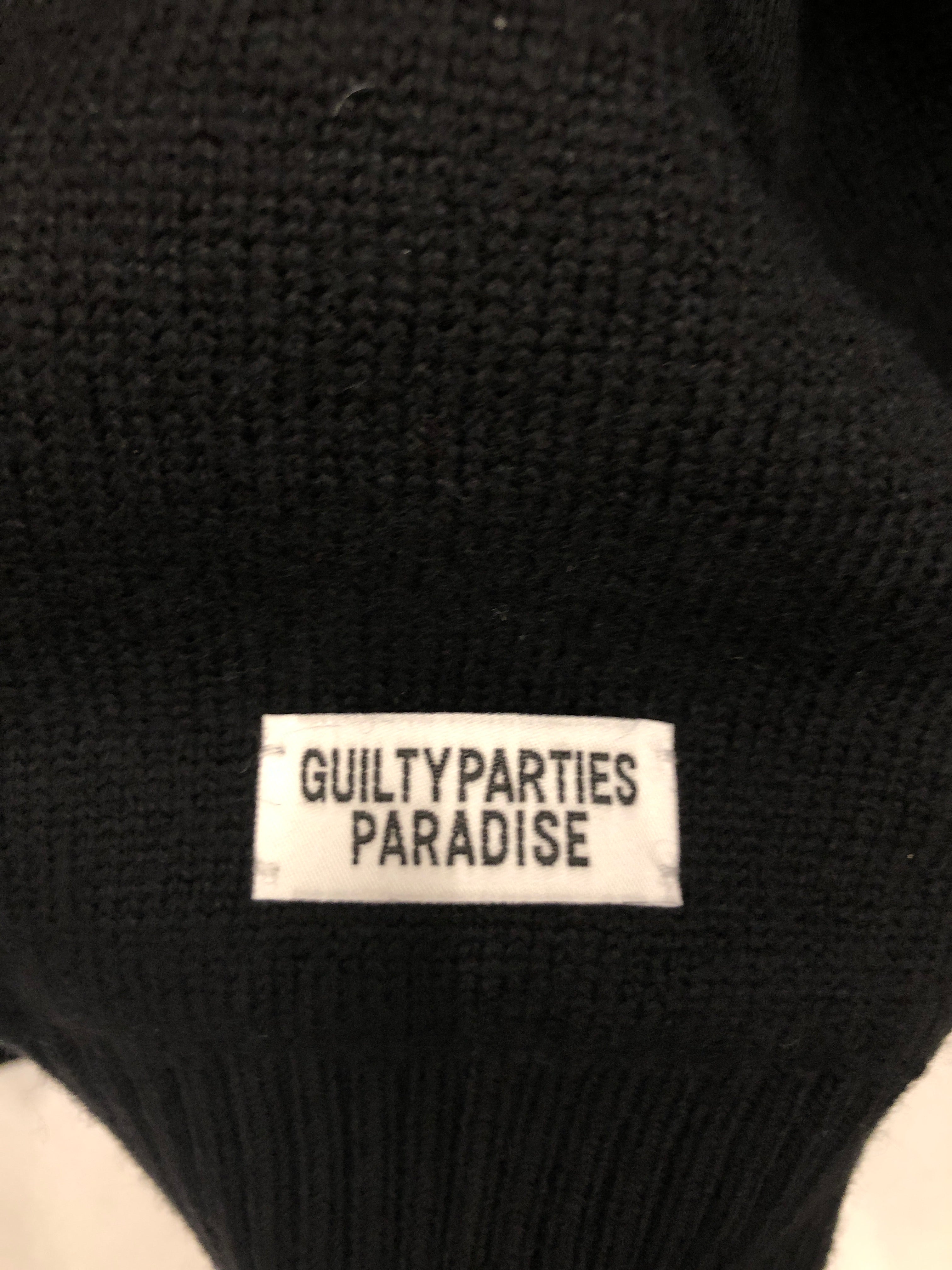 WACKO MARIA/Cardigan/M/Wool/BLK/High Times w/ Leaf Embroidery view 4