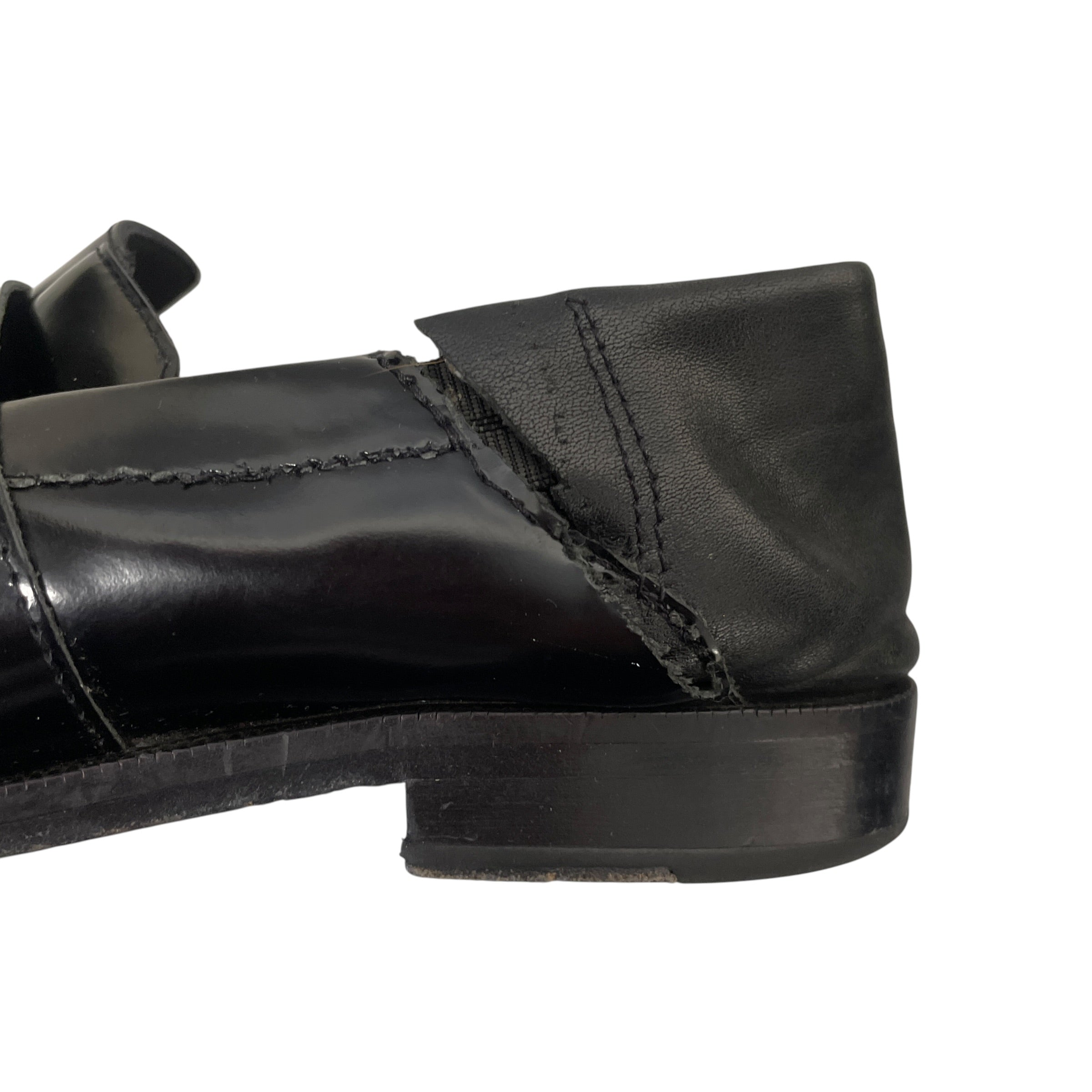 Maison Margiela/Loafers/EU 40/Leather/BLK/TABI LOAFER SLIP ON view 6