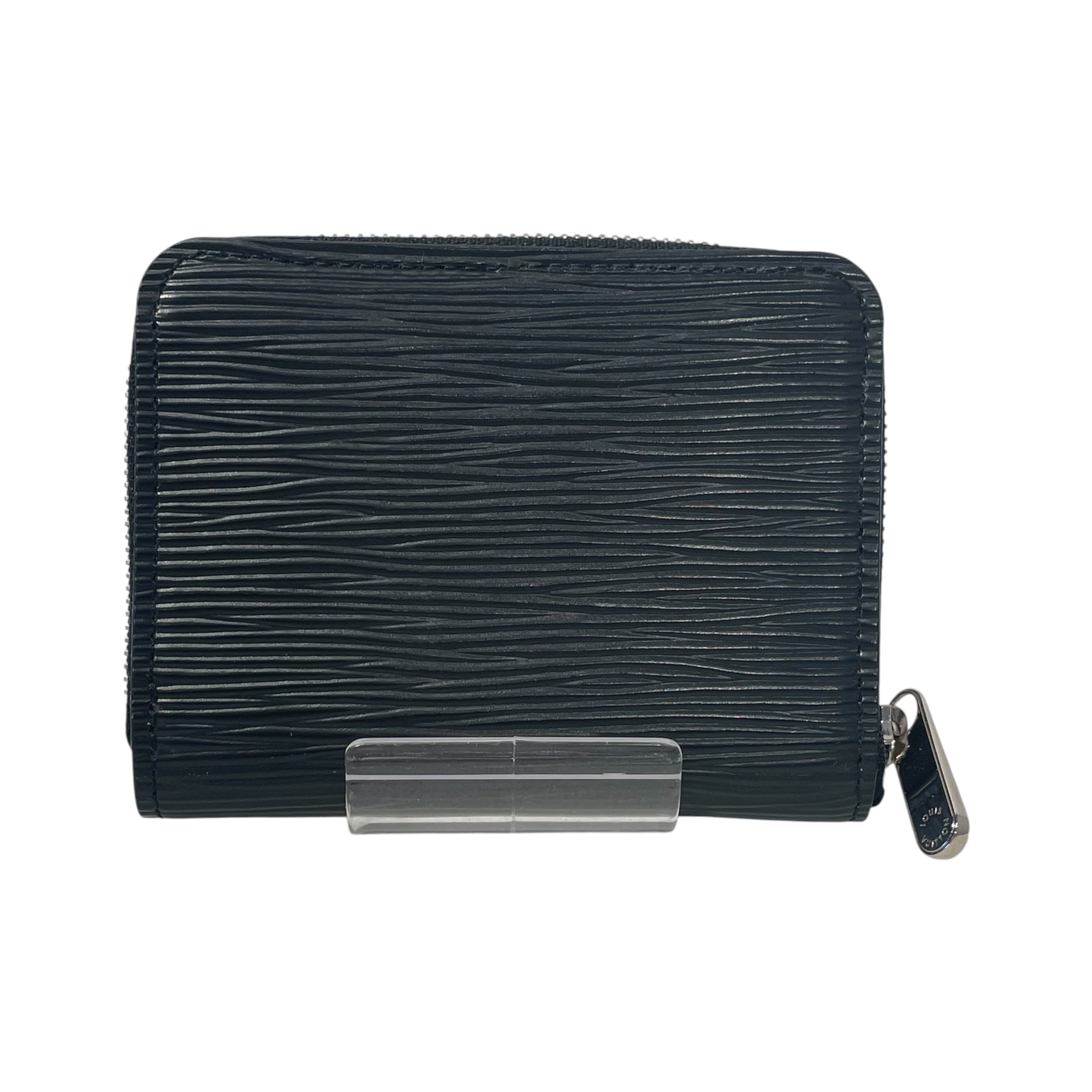 LOUIS VUITTON/Bifold Wallet/Stripe/Leather/BLK/L's/LV  ZIPPY PURSE view 2
