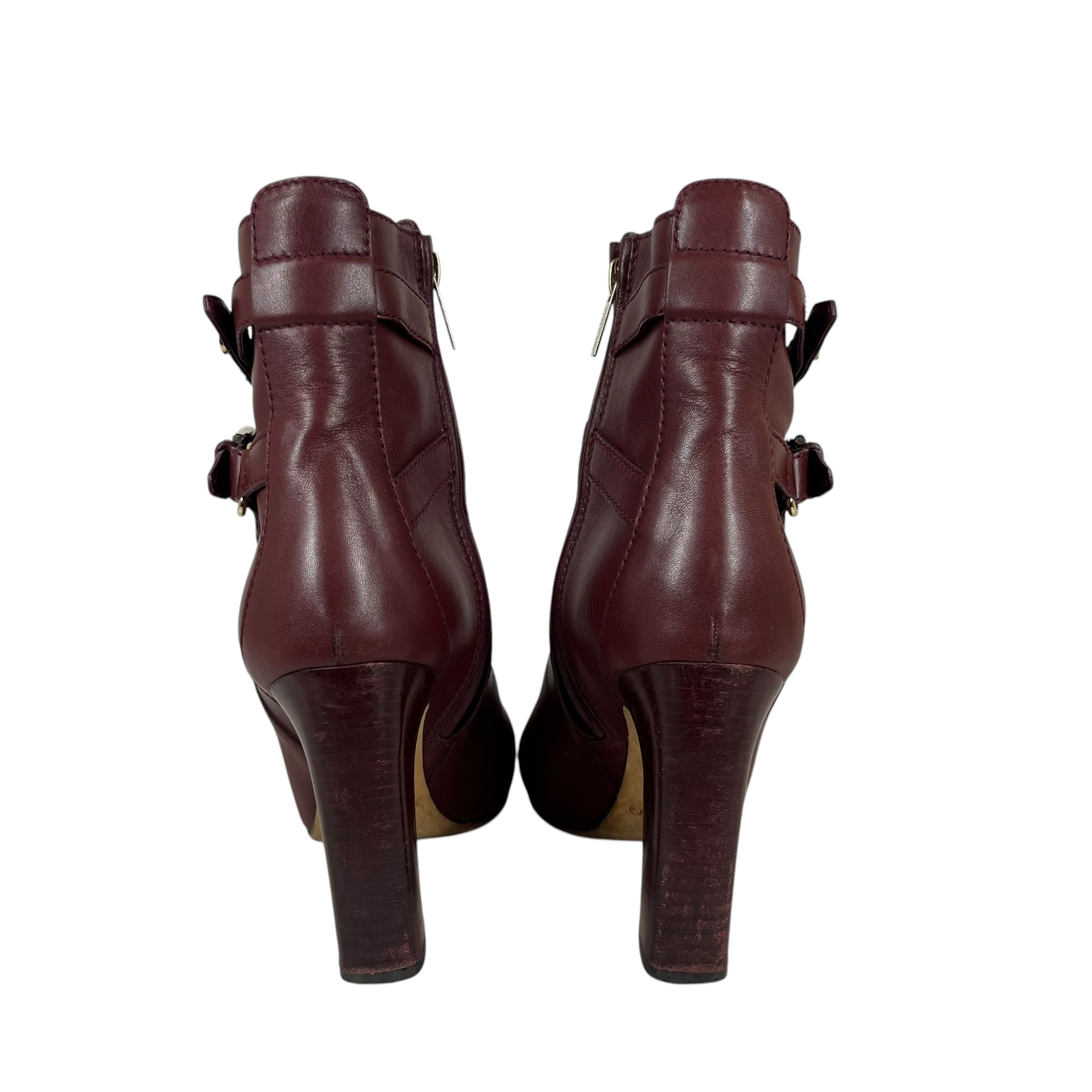 JIMMY CHOO/Chukka Boots/EU 38/Leather/BRD/loop strap heel view 4