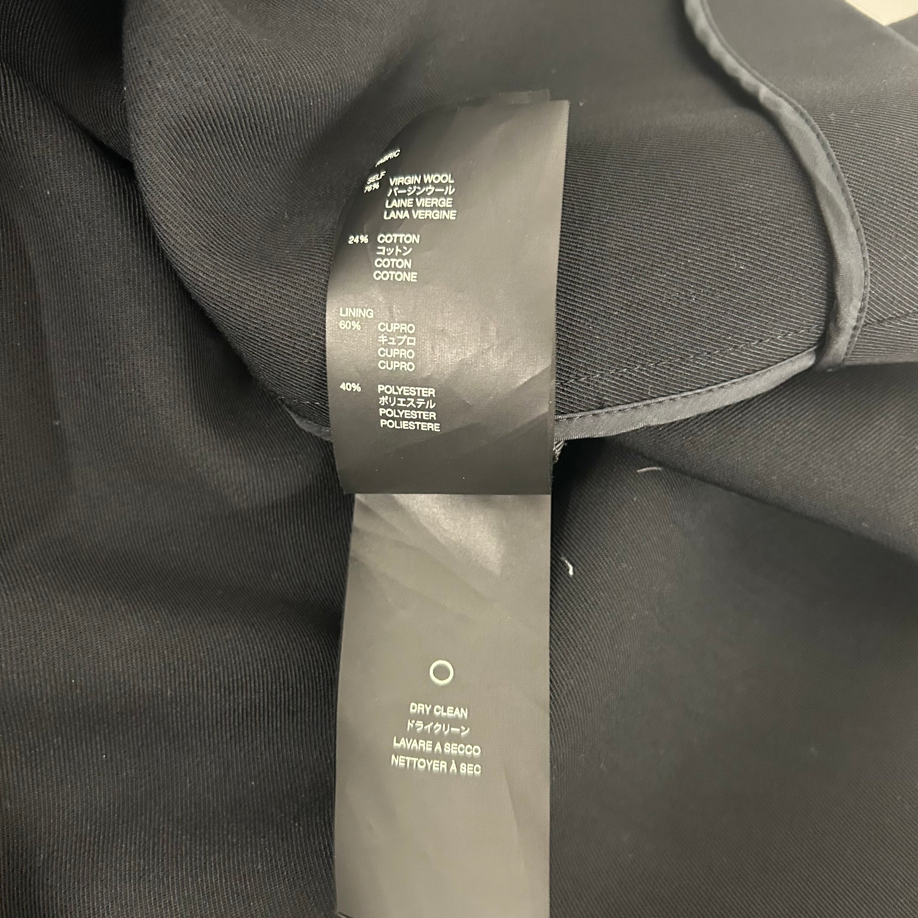 FEAR OF GOD/Trench Coat/L/Wool/BLK/eternal twill coat view 4