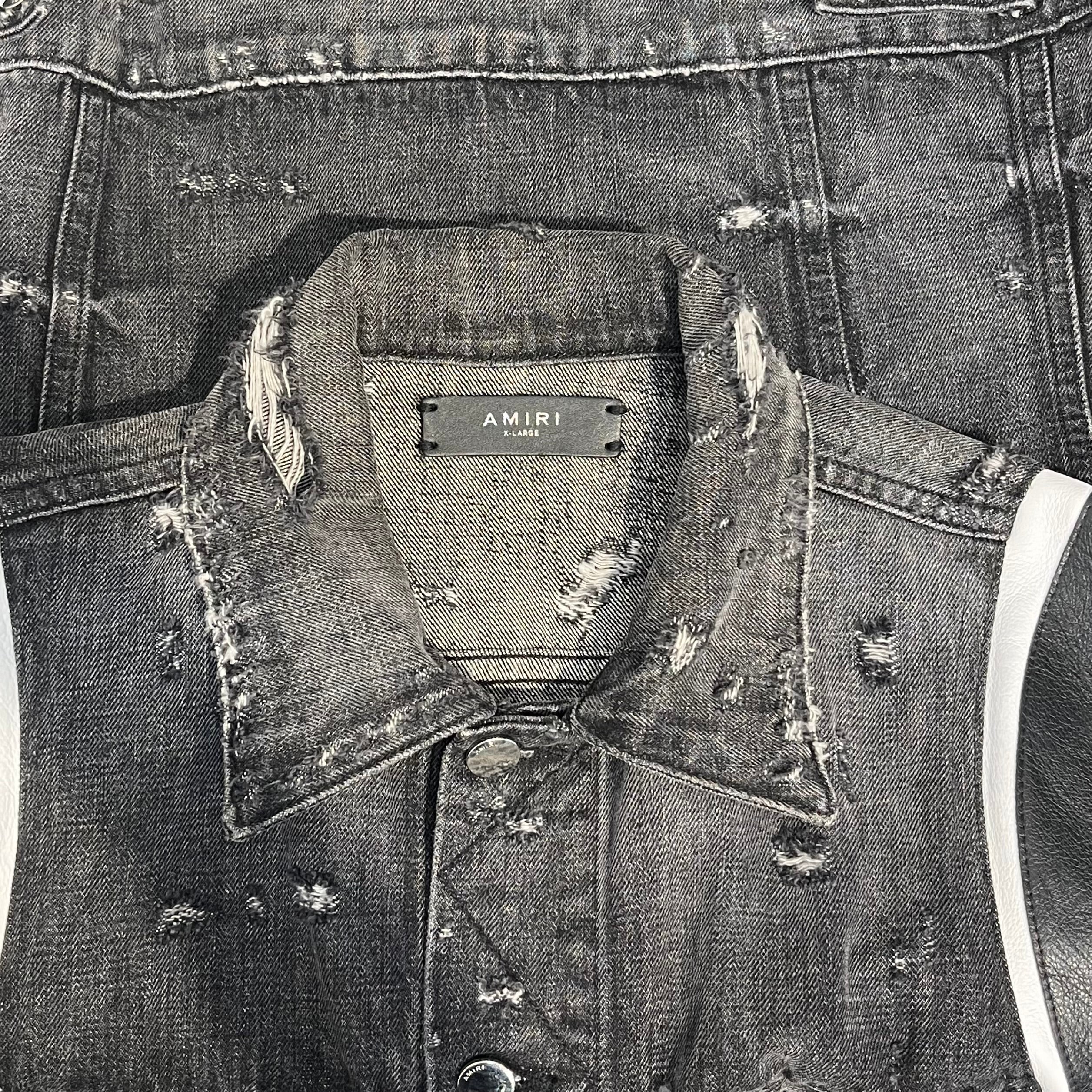 AMIRI/Denim Jkt/XL/Denim/GRY/DENIM VARSITY JACKET, 150712 view 3