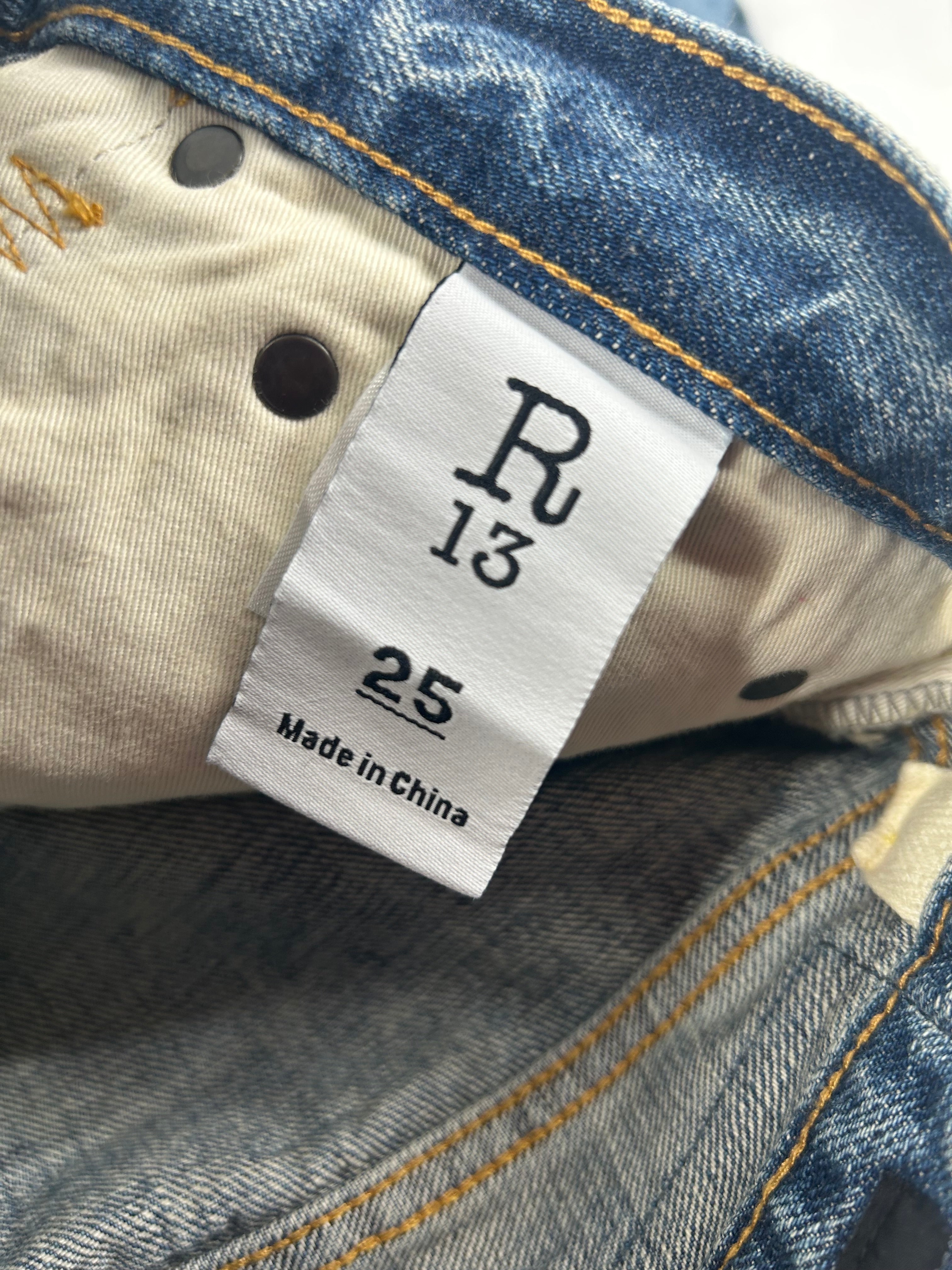 R13/Bottoms/25/Cotton/BLU/damon pleated view 3
