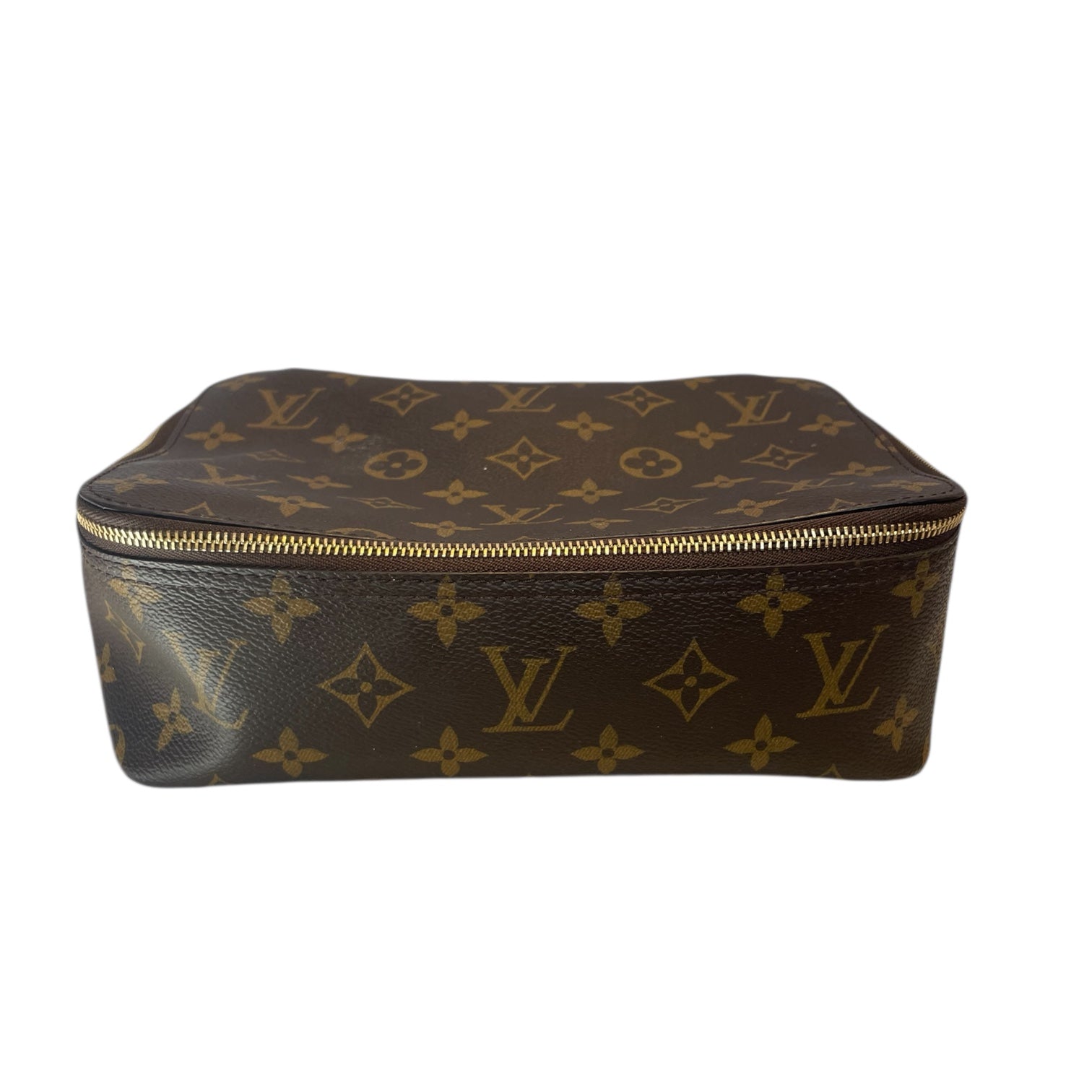 LOUIS VUITTON/Pouch/Monogram/Leather/BRW/SMALL POUCH view 4
