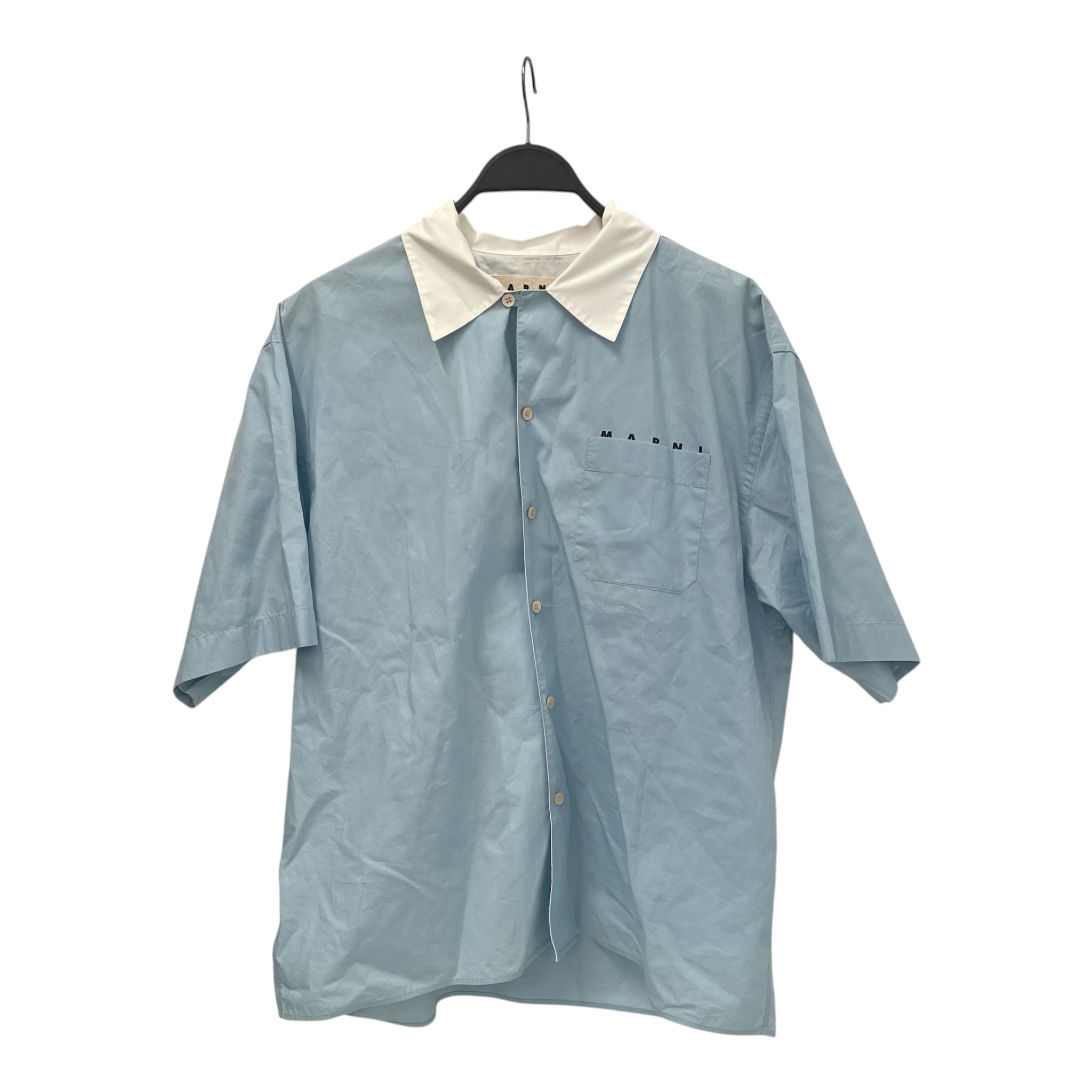 MARNI/Cut & Sew/52/Cotton/BLU/WHITECOLLARBUTTONDOWN view 1