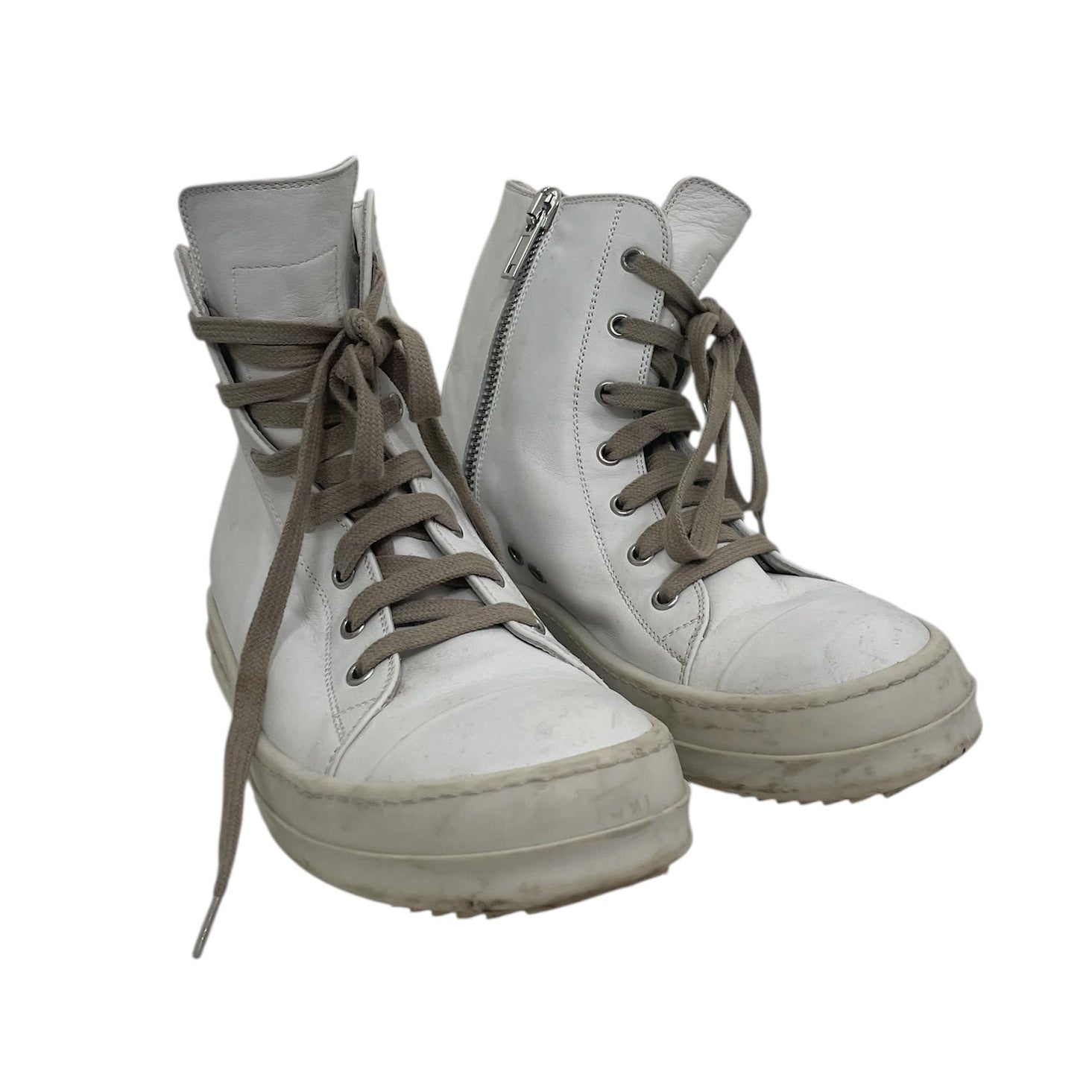 Rick Owens/Hi-Sneakers/EU 39/Leather/WHT/RAMONES view 1