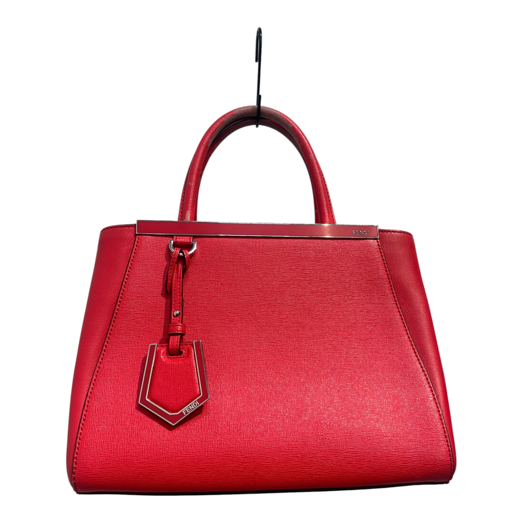FENDI/Cross Body Bag/Leather/RED/2 jours medium tote view 1