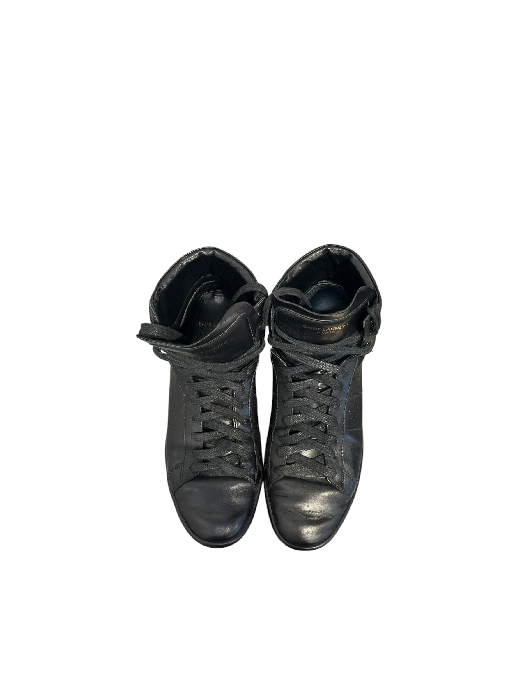 SAINT LAURENT/Hi-Sneakers/EU 38/Leather/BLK/SL/01H BLACK view 5