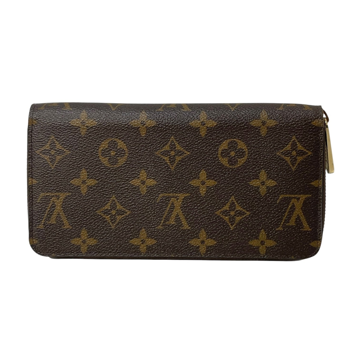 LOUIS VUITTON/Long Wallet/Monogram/Leather/BRW/L's/Pink Interior Zippy Wallet view 2