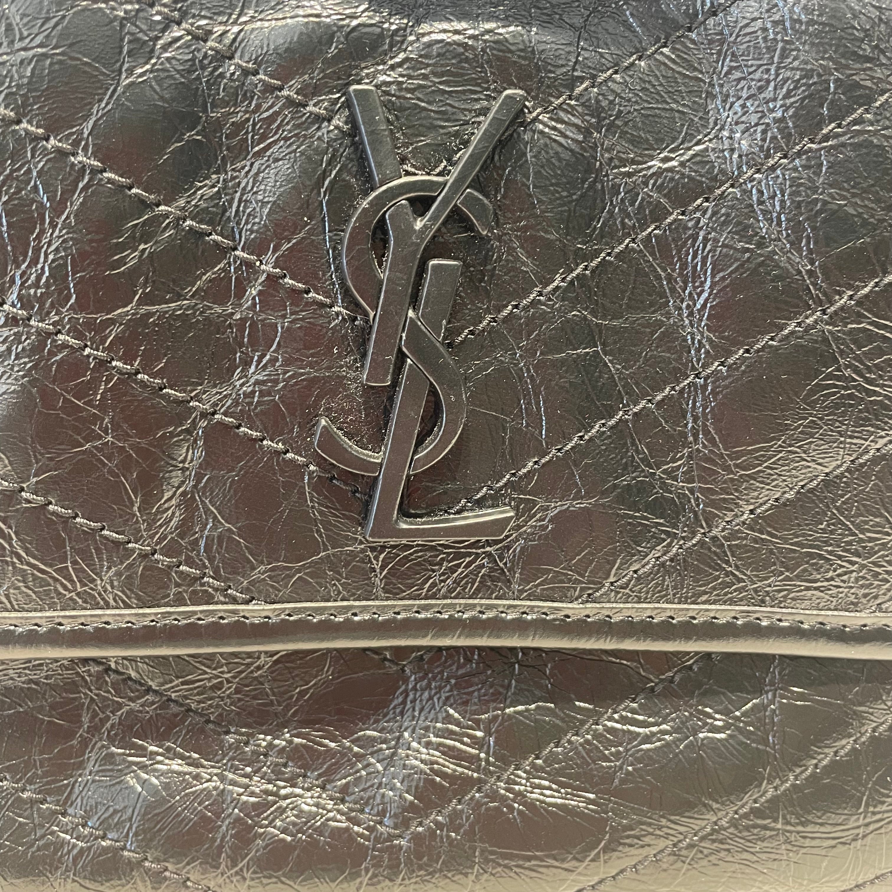 YVES SAINT LAURENT/Cross Body Bag/Leather/BLK/ view 3