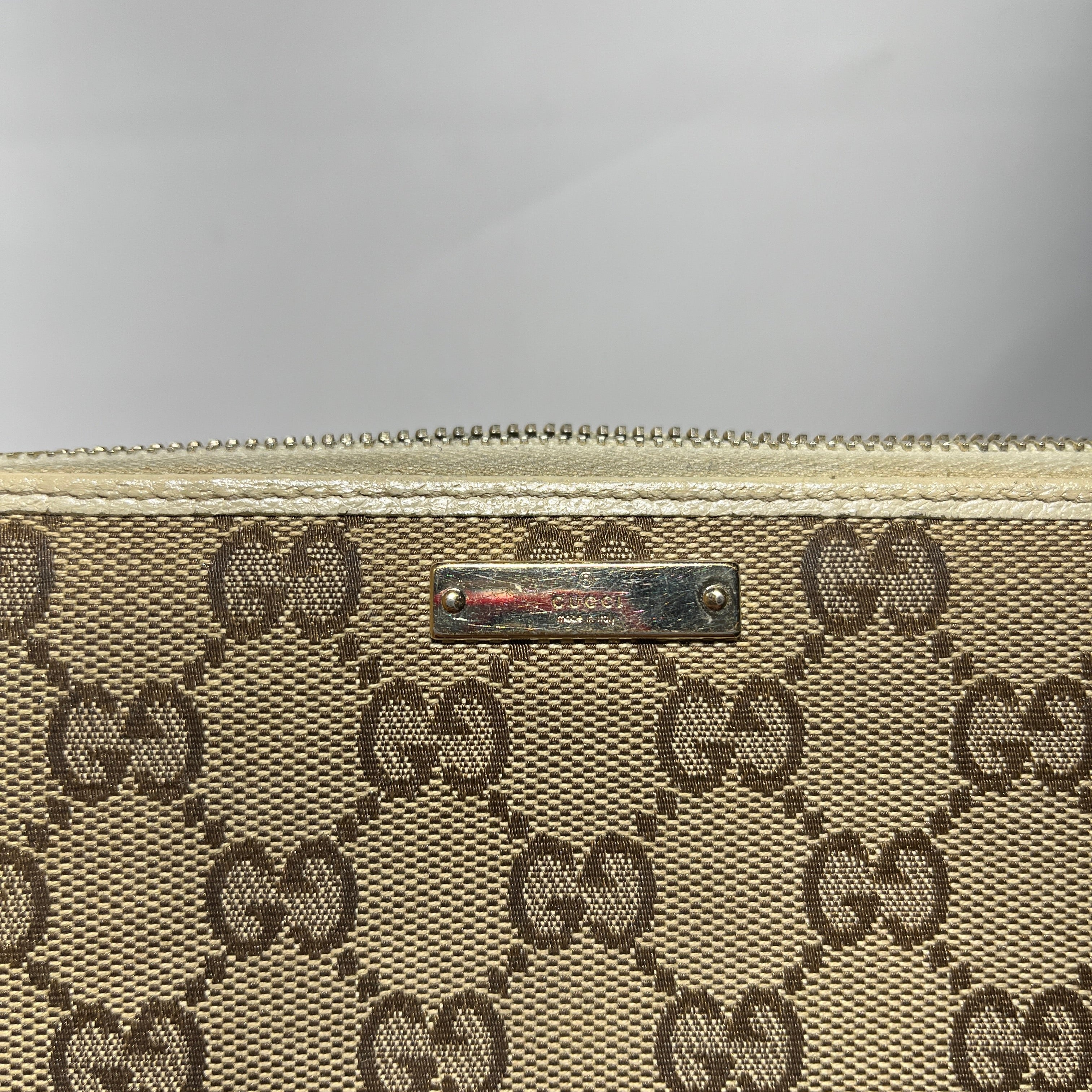 GUCCI/Long Wallet/Monogram/Cotton/CML/Zip Around Wallet view 4