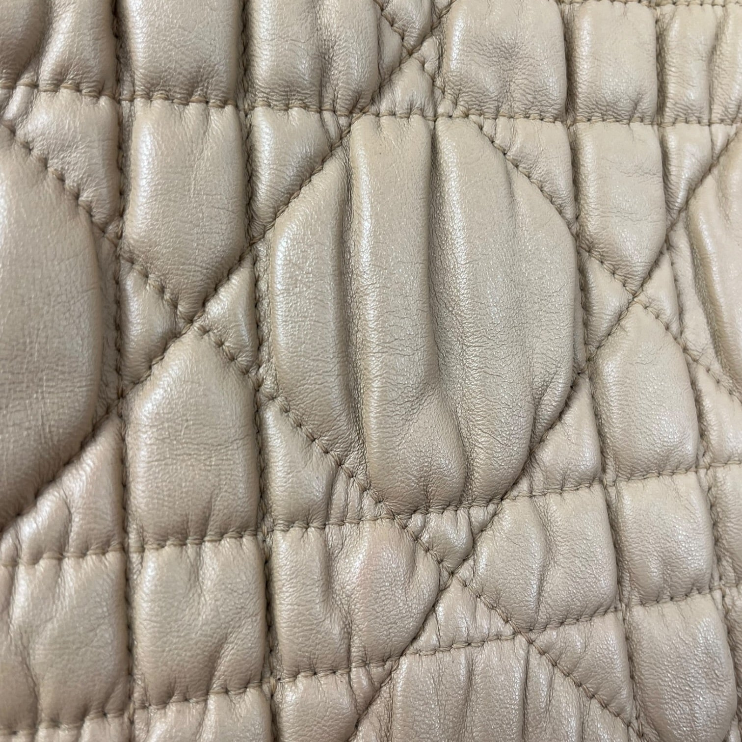 Christian Dior/Hand Bag/Leather/BEG/ view 3