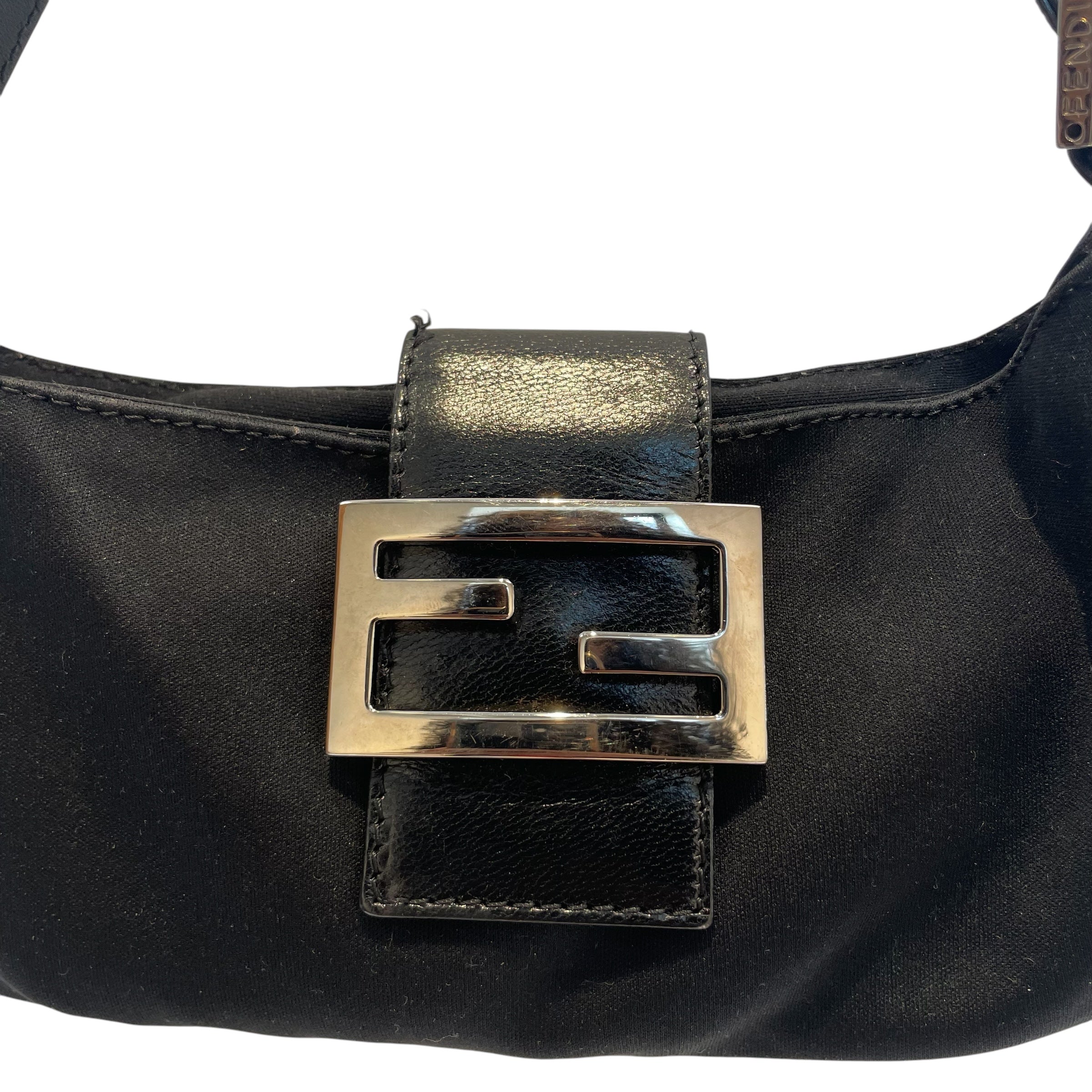 FENDI/Hand Bag/Nylon/BLK/NEOPRENE BAGUETTE VINTAGE view 3